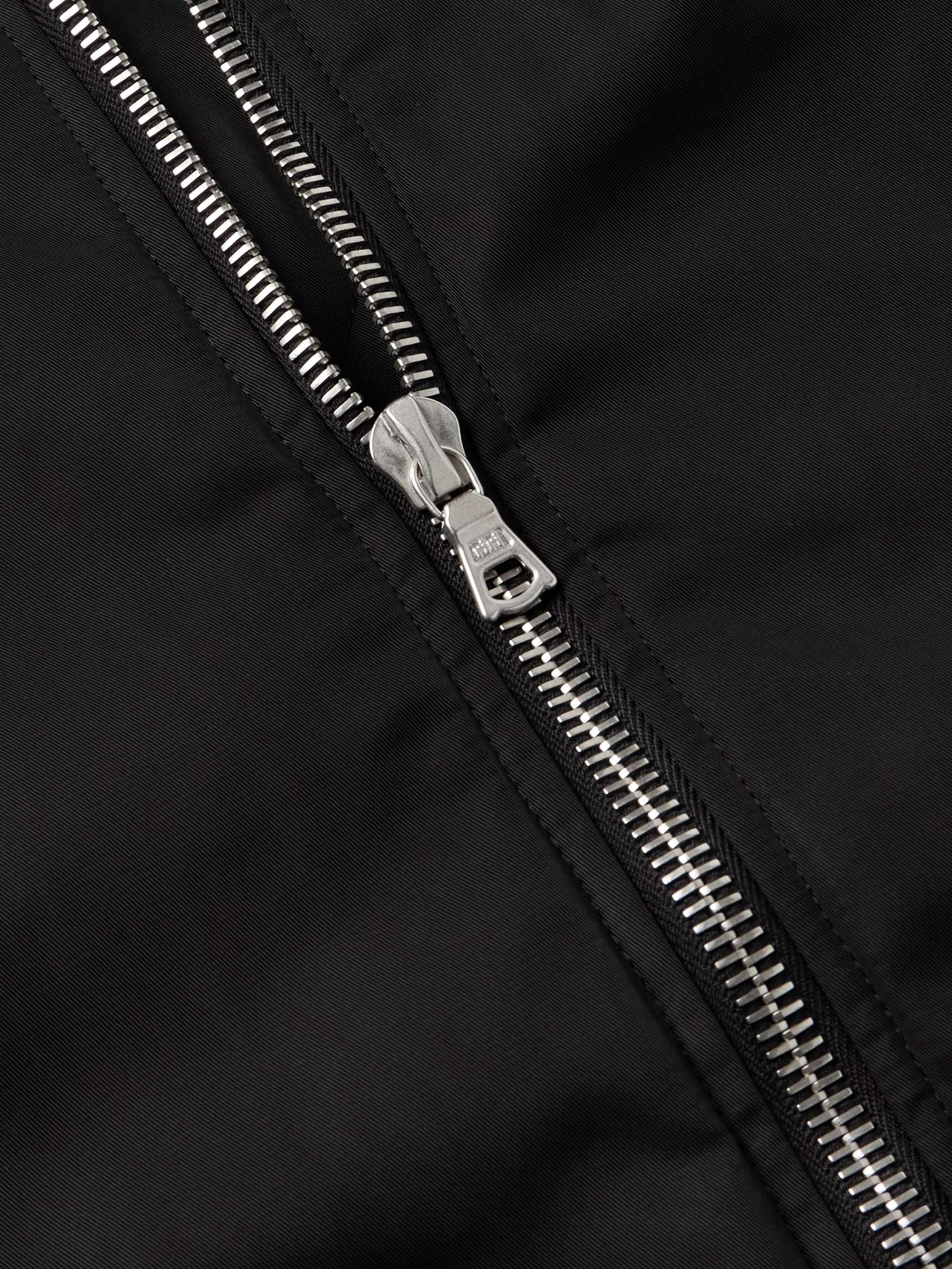 Zip-Detailed Shell Bomber Jacket view