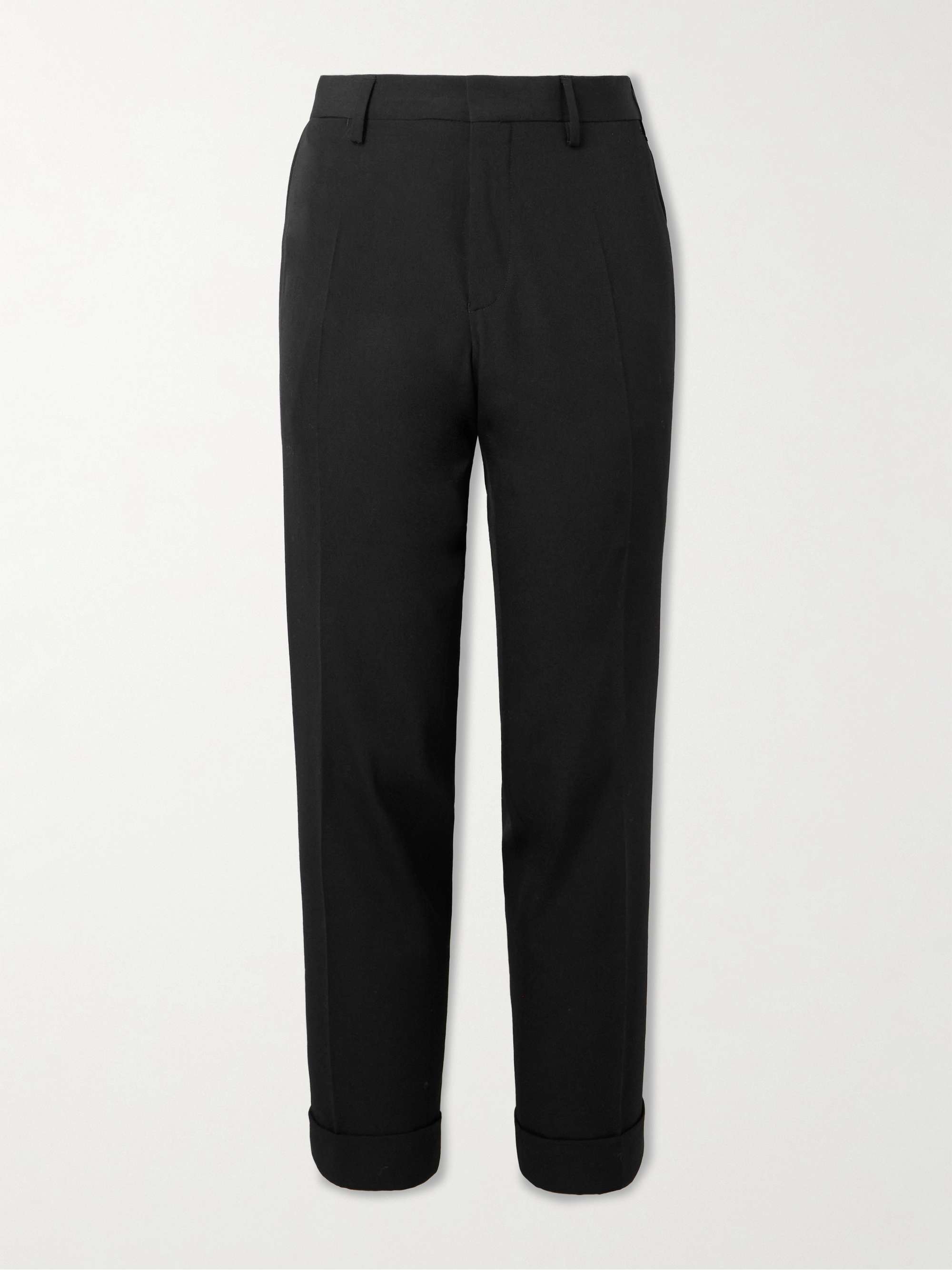 Slim-Fit Straight-Leg Wool Trousers view