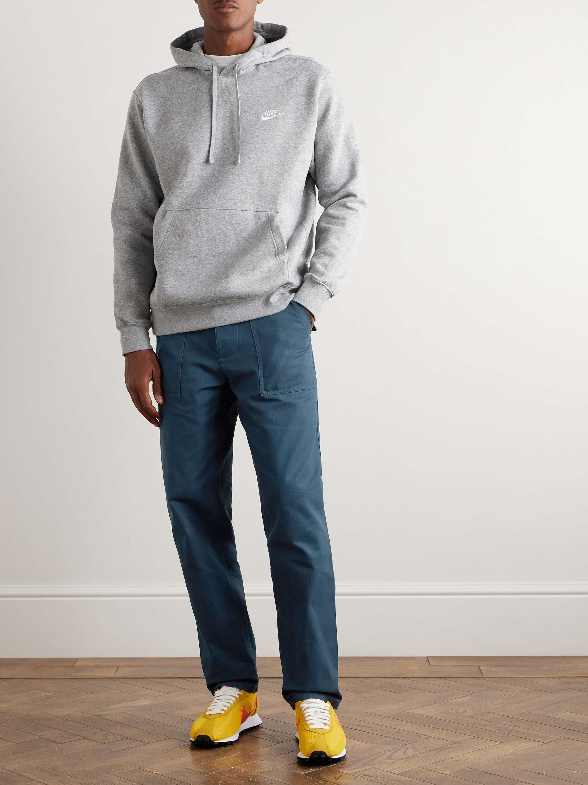 Straight-Leg Cotton Trousers view
