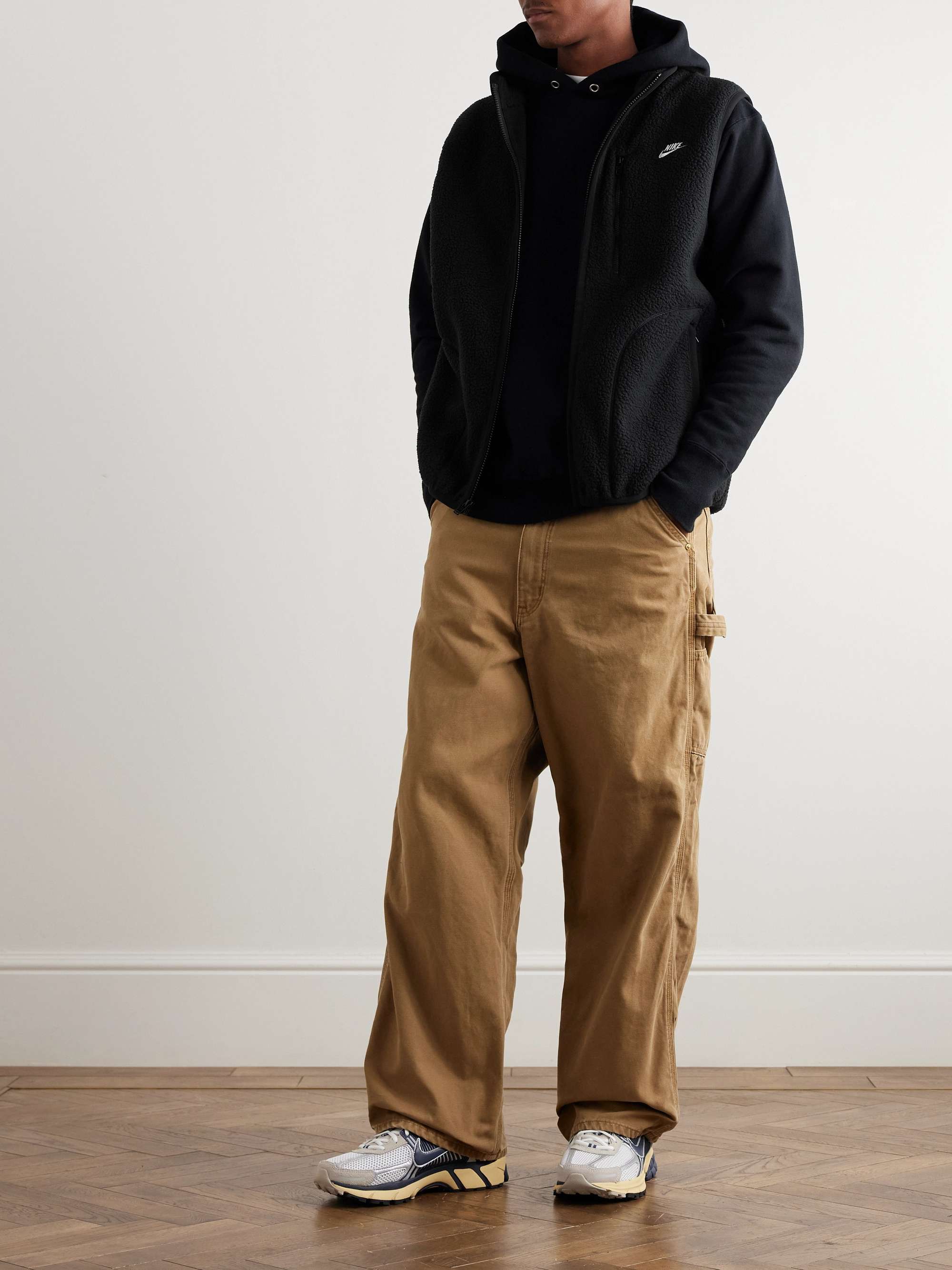 Logo-Embroidered Fleece Gilet view