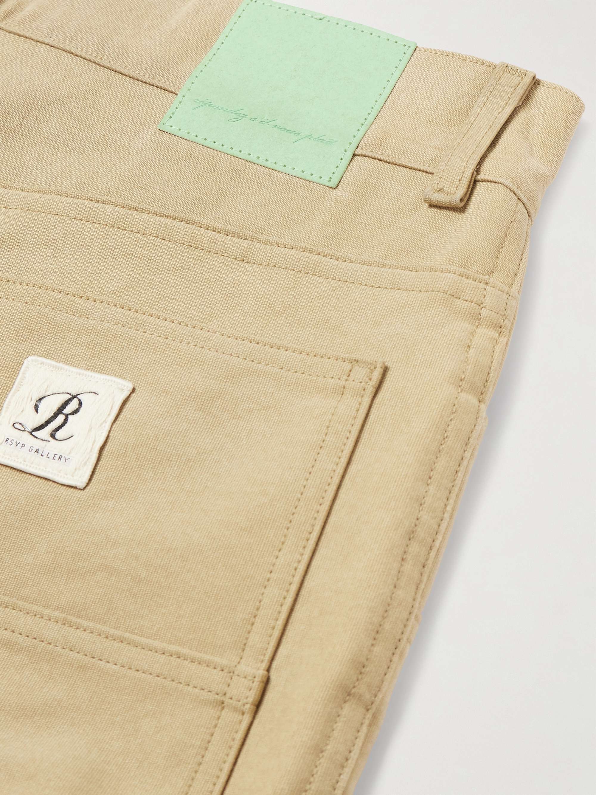 + RSVP GALLERY Ewing Straight-Leg Cotton-Twill Carpenter Trousers view