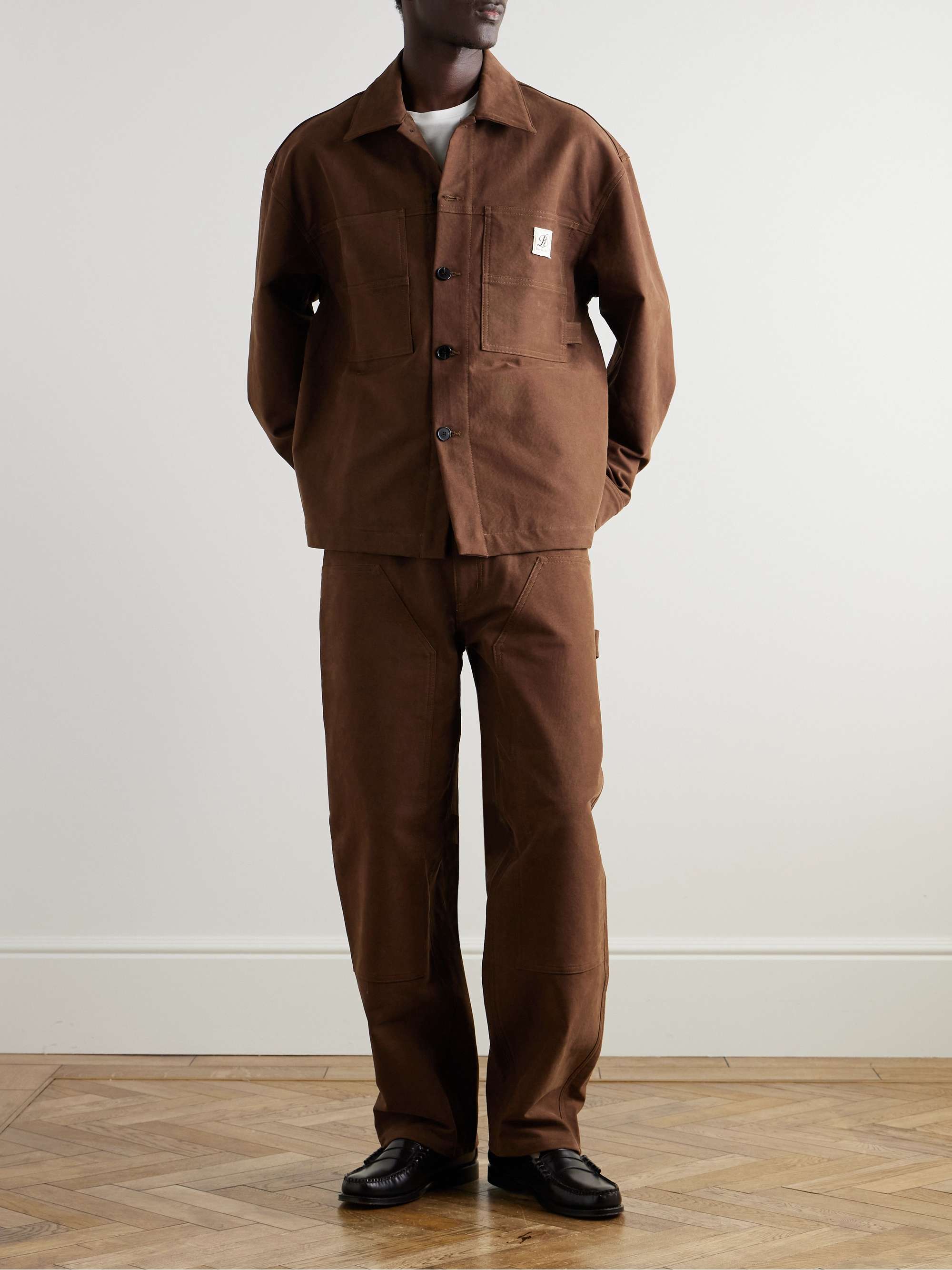 + RSVP GALLERY Erving Appliquéd Cotton-Canvas Jacket view