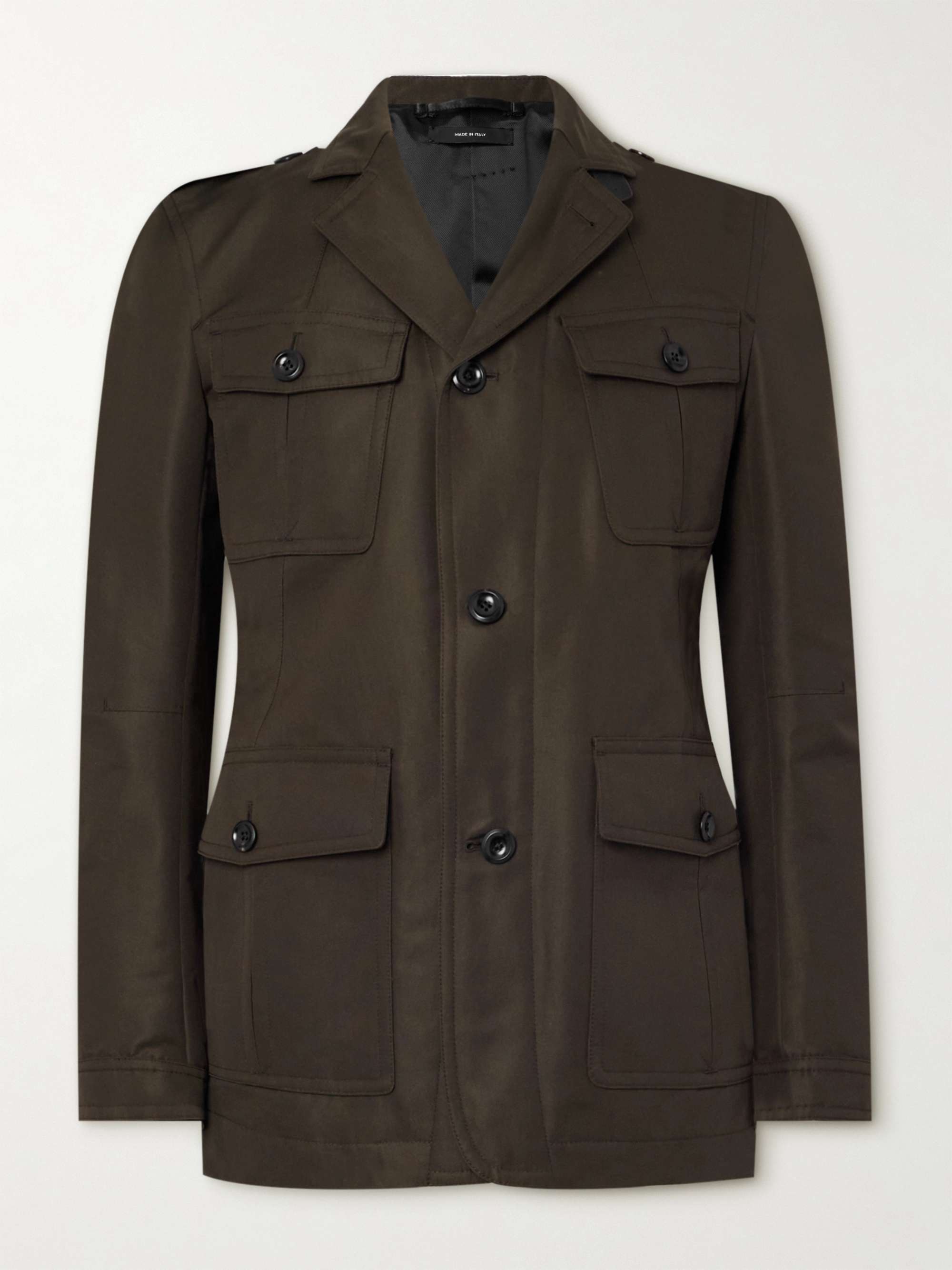 Cotton-Blend Twill Field Jacket view