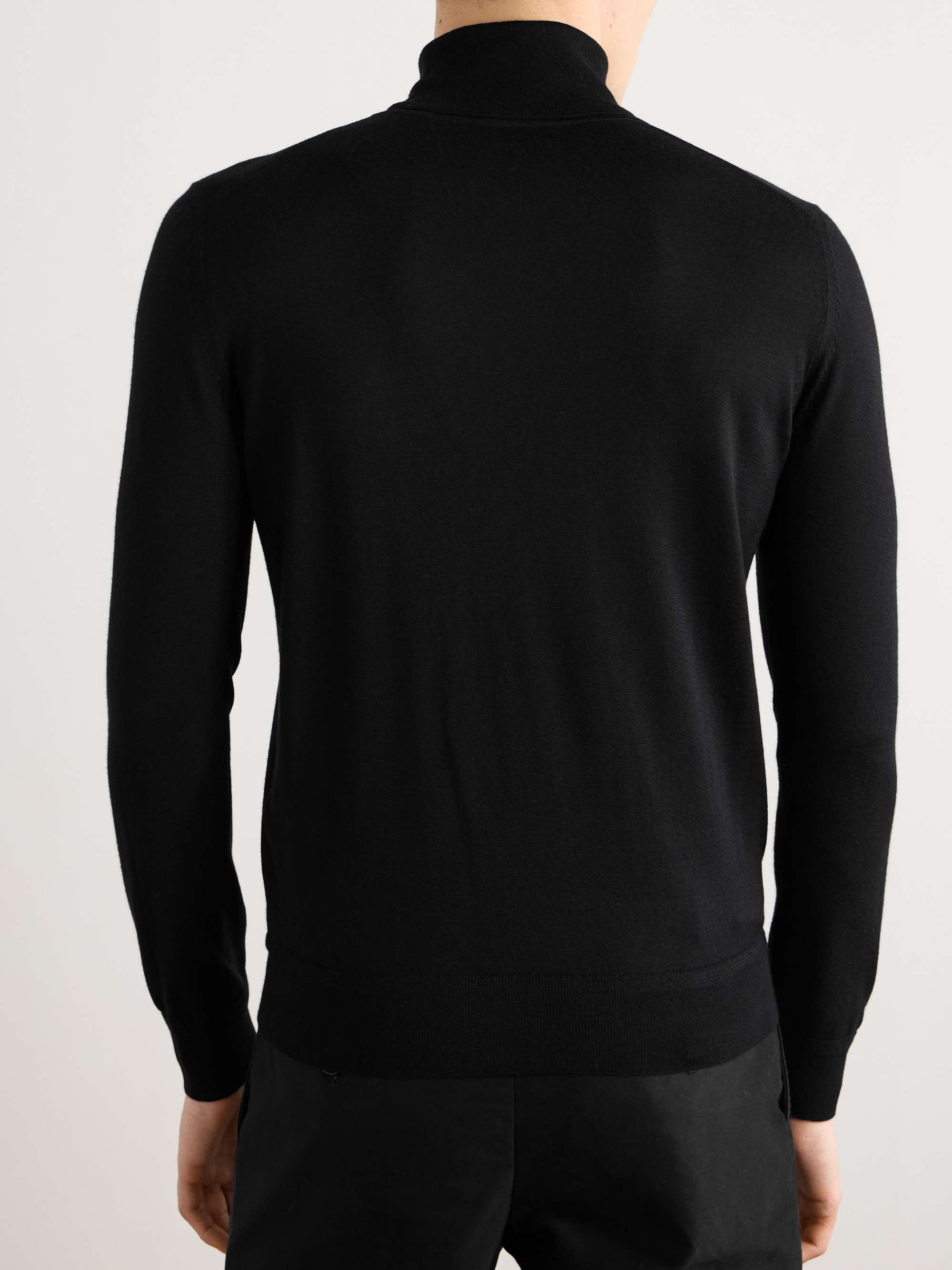 Slim-Fit Cashmere and Silk-Blend Rollneck Sweater view