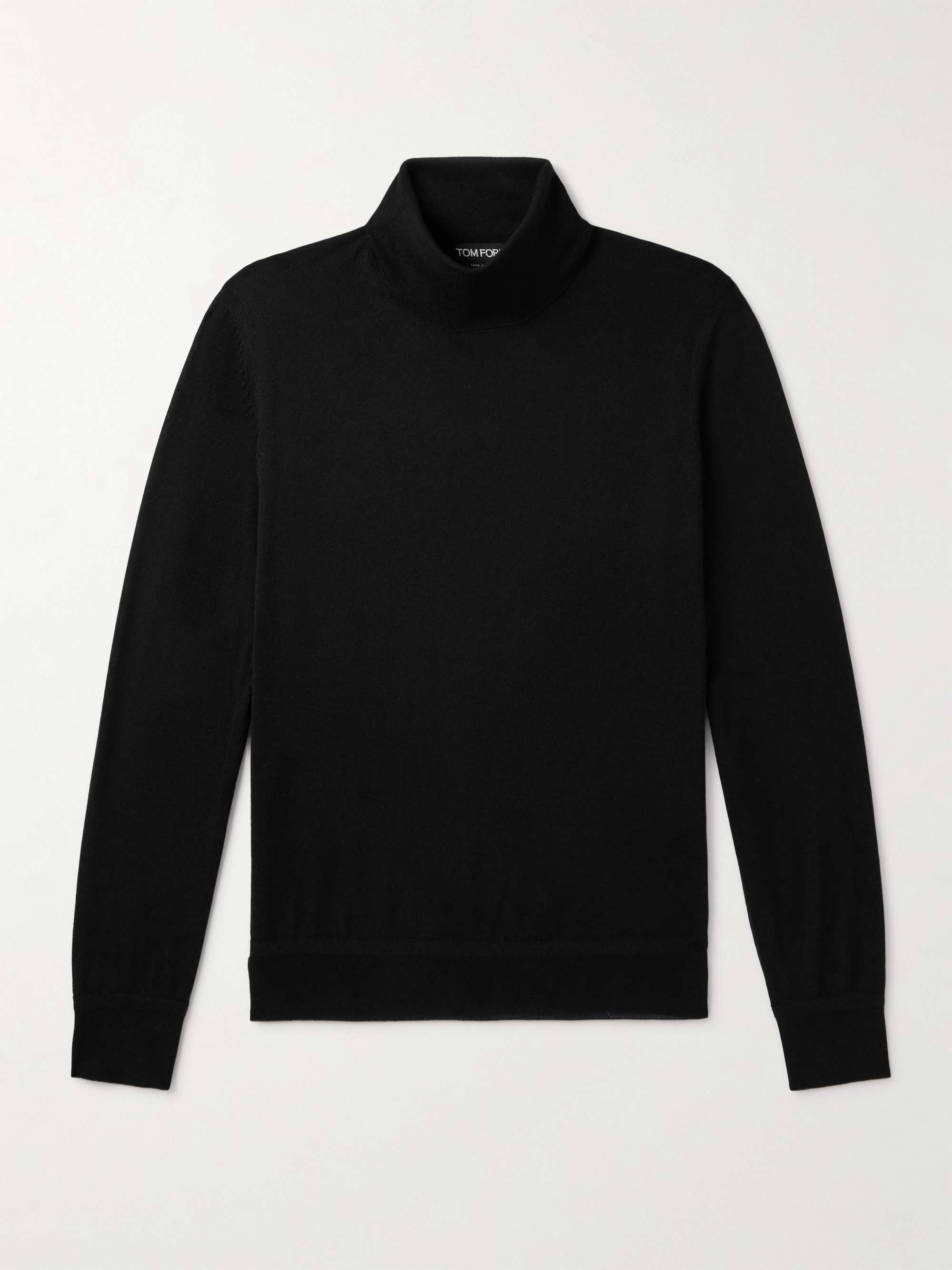 Slim-Fit Cashmere and Silk-Blend Rollneck Sweater view