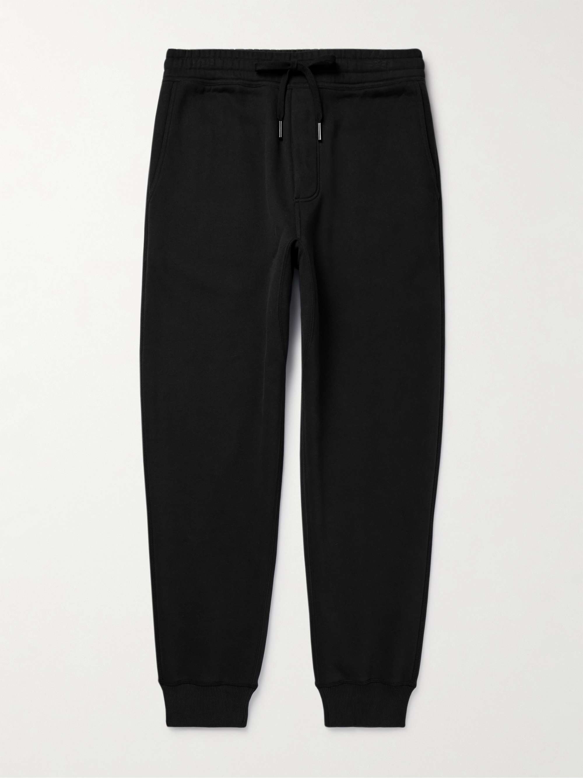 Tapered Cotton-Blend Jersey Sweatpants view