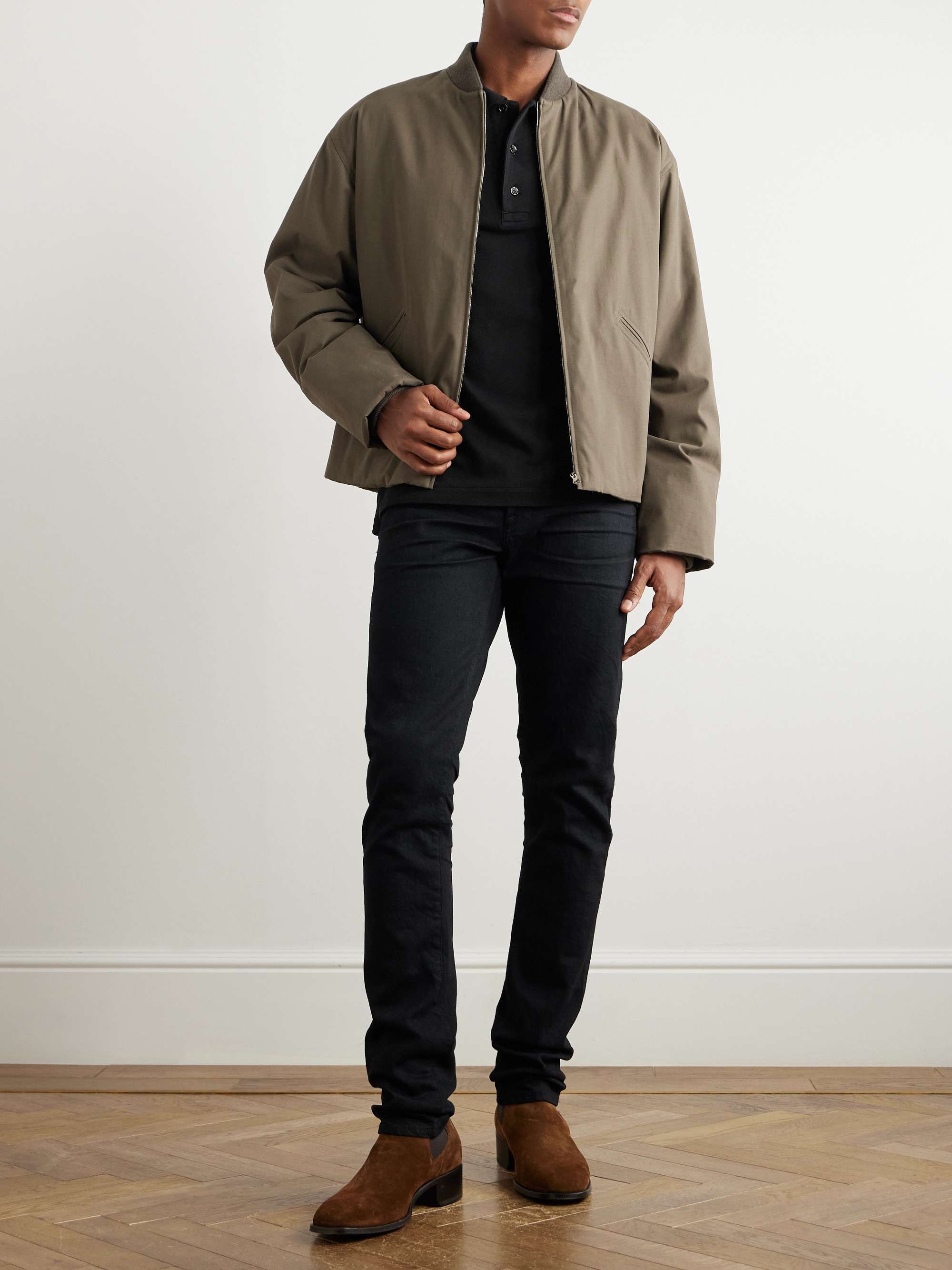Lyocell and Cotton-Blend Piqué Polo Shirt view