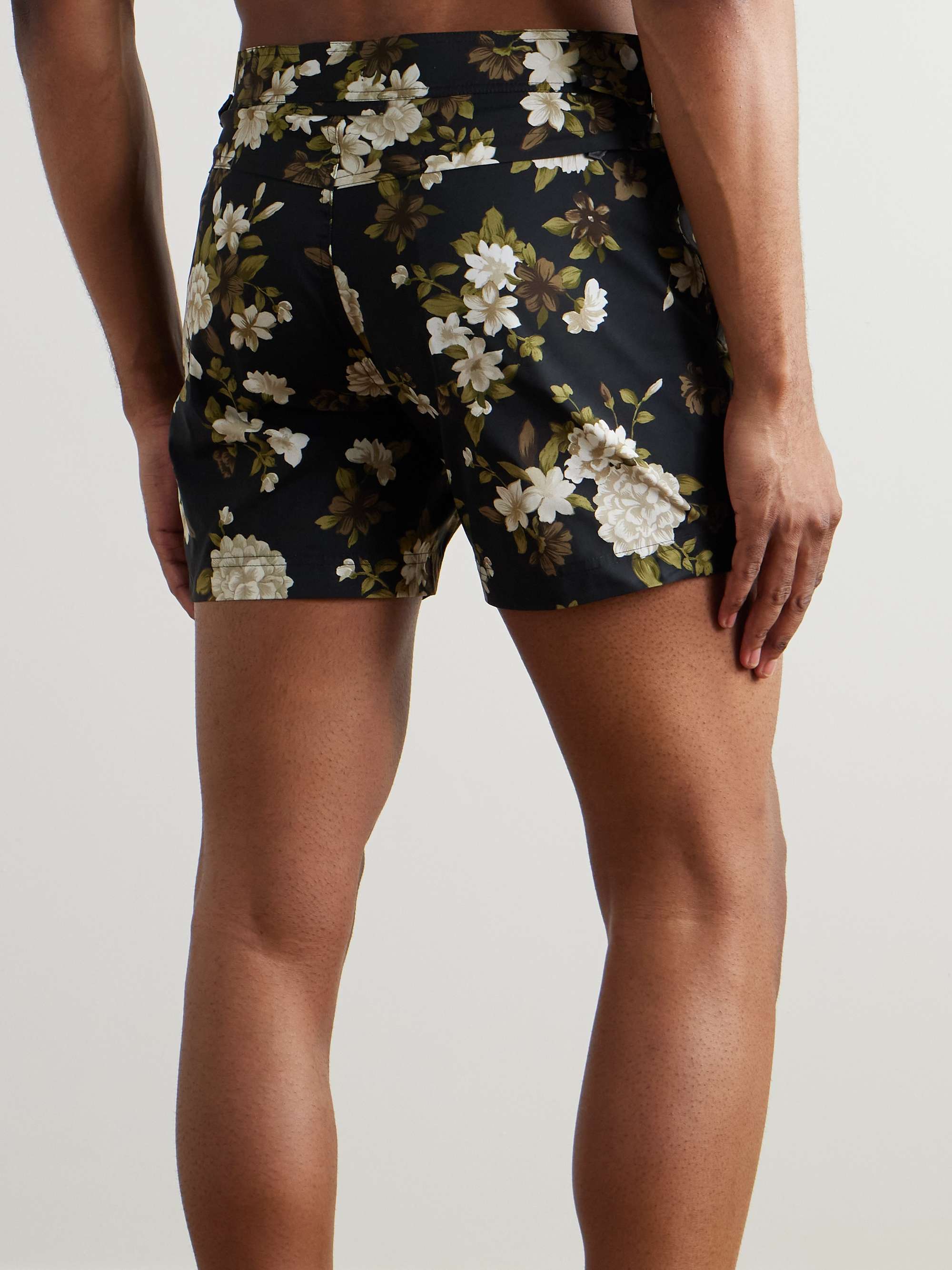 Hendrix Slim-Fit Short-Length Floral-Print Swim Shorts view