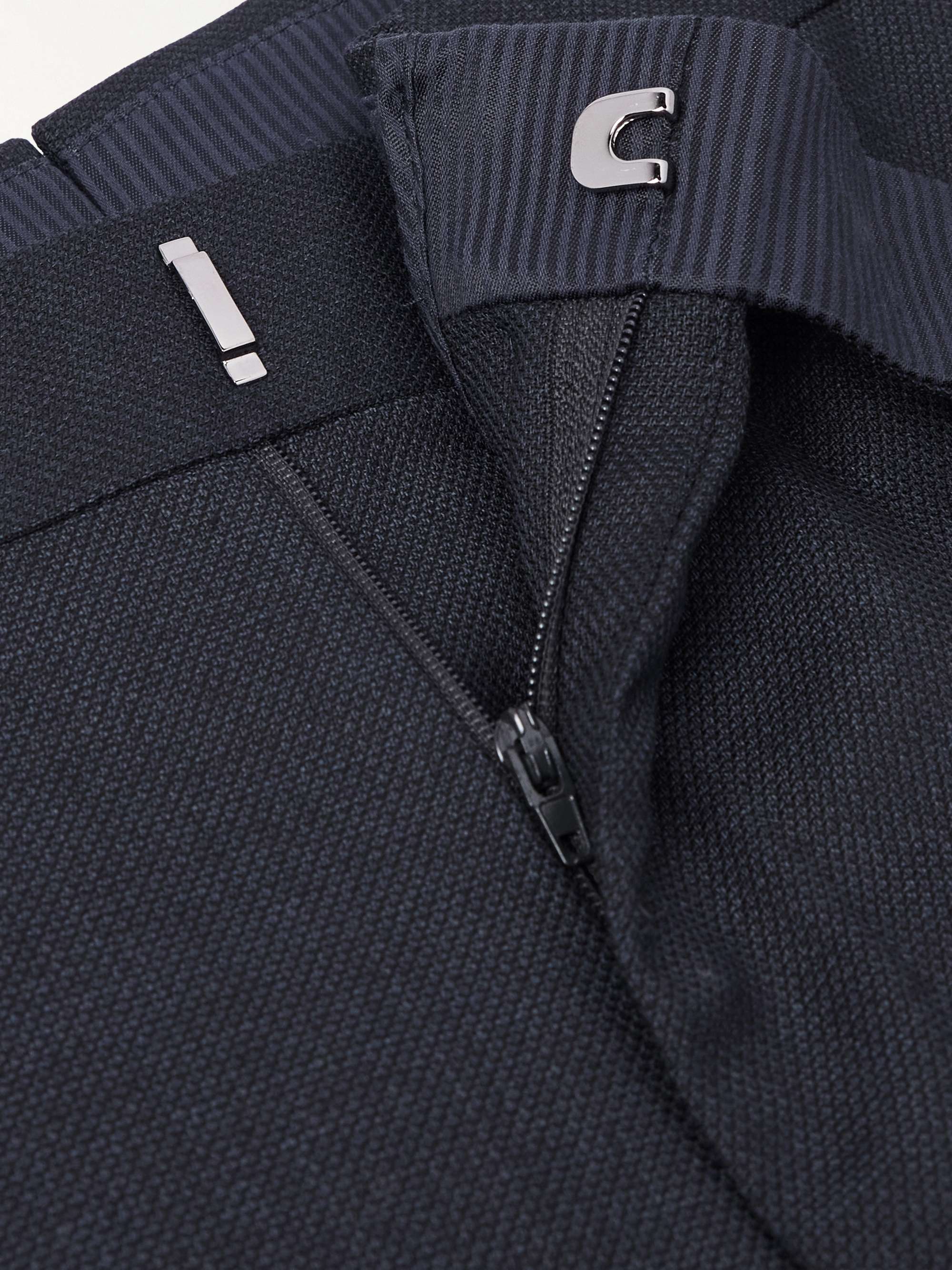 O'Connor Straight-Leg Textured Stretch-Wool Suit Trousers view