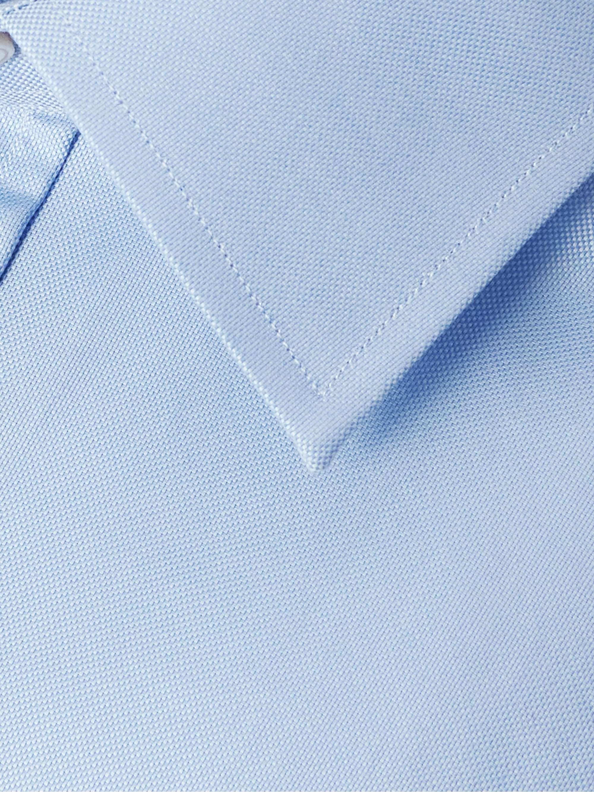 Slim-Fit Cutaway-Collar Cotton Oxford Shirt view