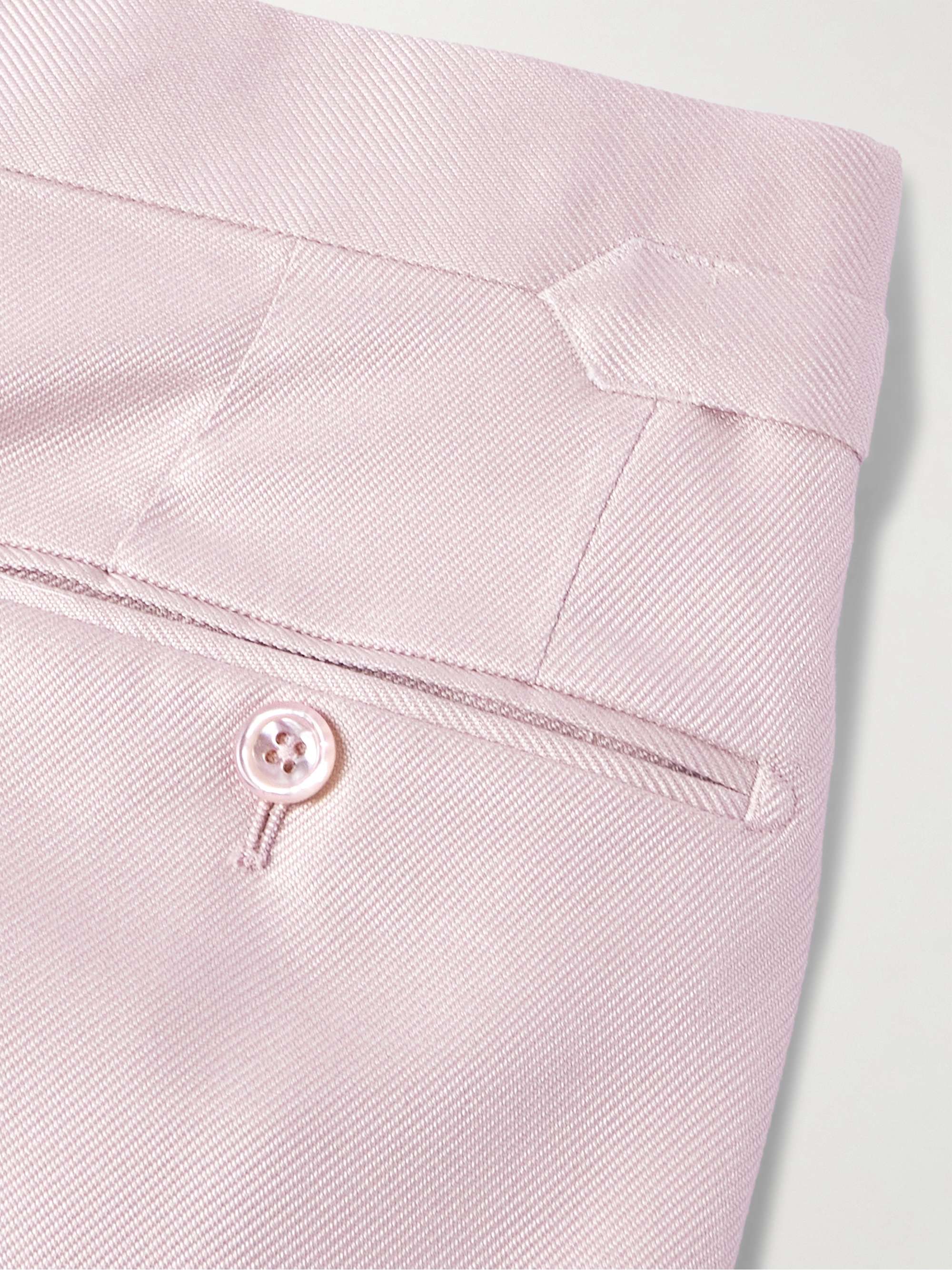 O'Connor Straight-Leg Silk-Twill Suit Trousers view