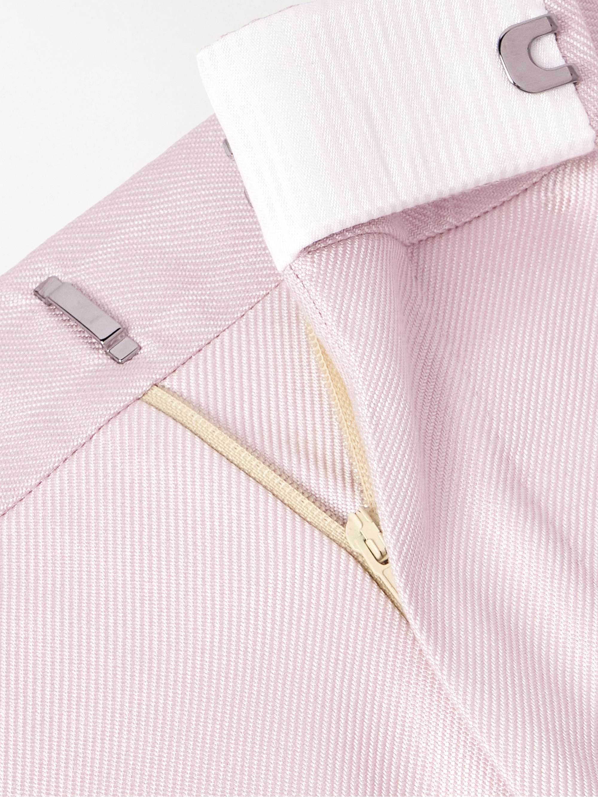 O'Connor Straight-Leg Silk-Twill Suit Trousers view