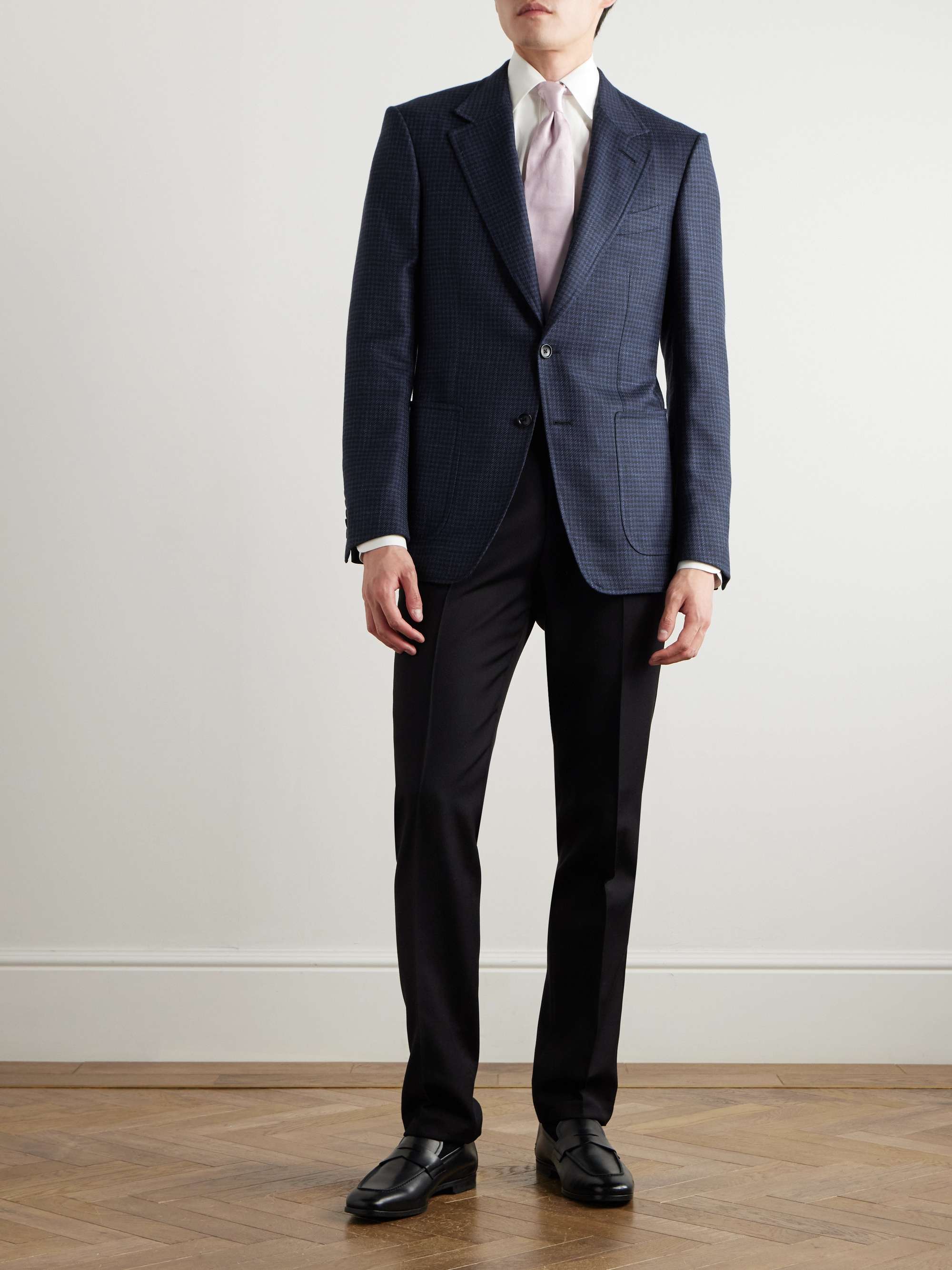 O'Connor Houndstooth Wool-Blend Blazer view