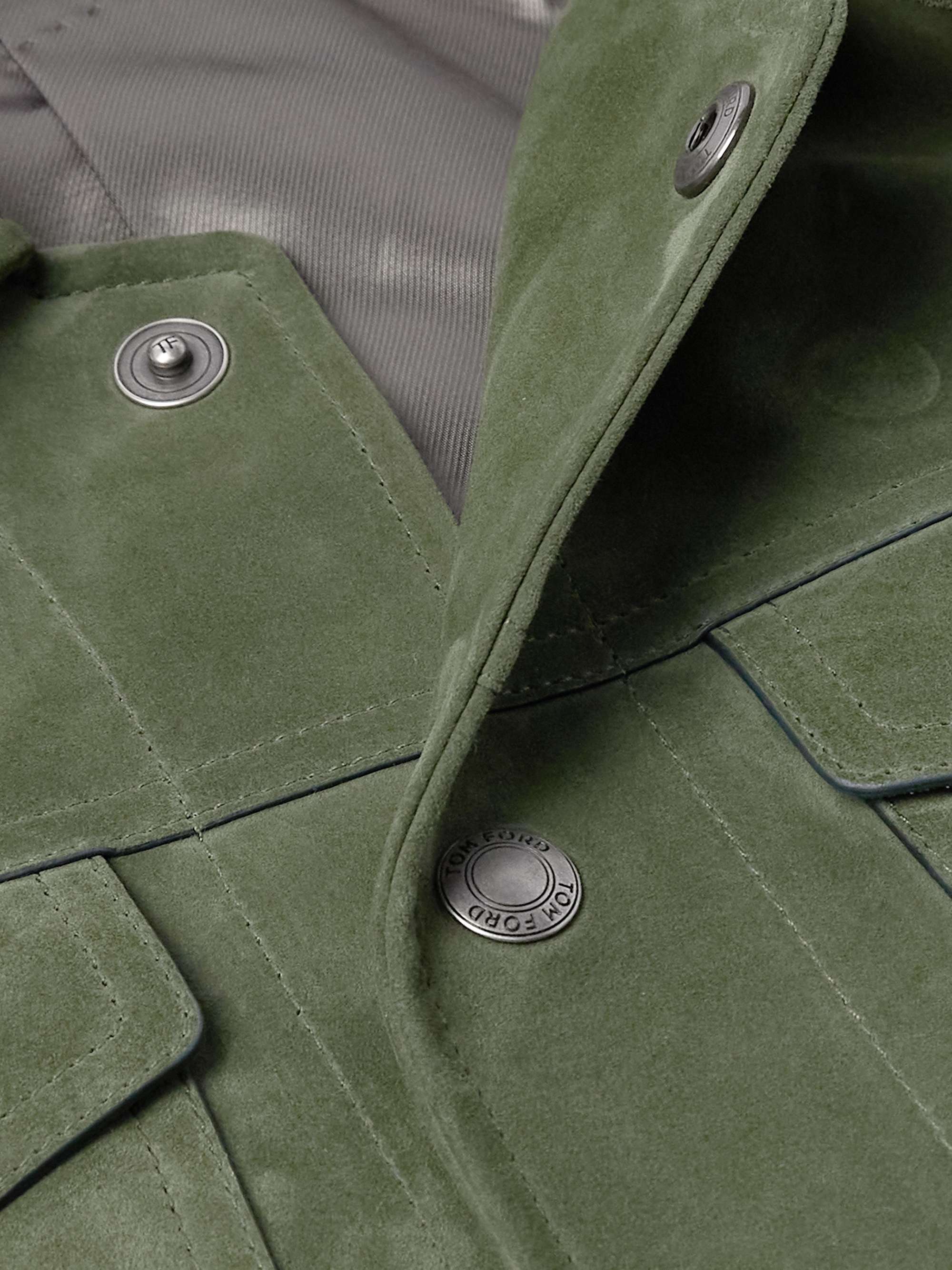 Slim-Fit Suede Jacket view