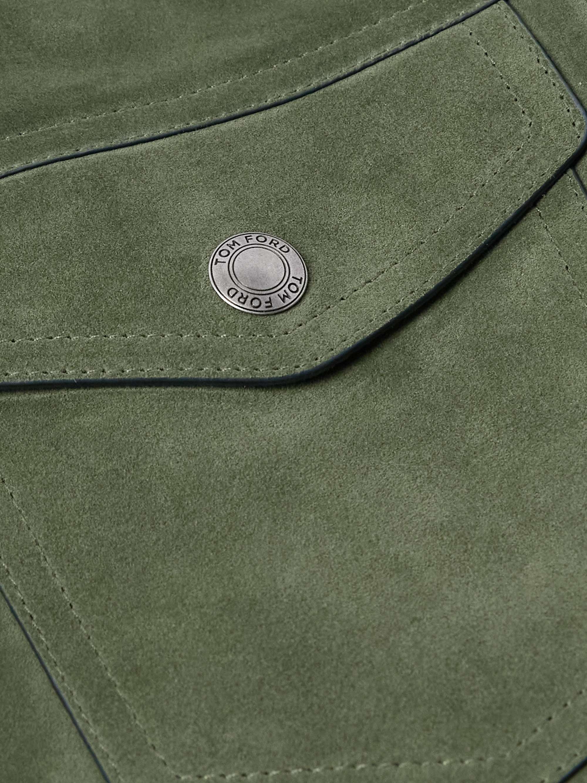 Slim-Fit Suede Jacket view