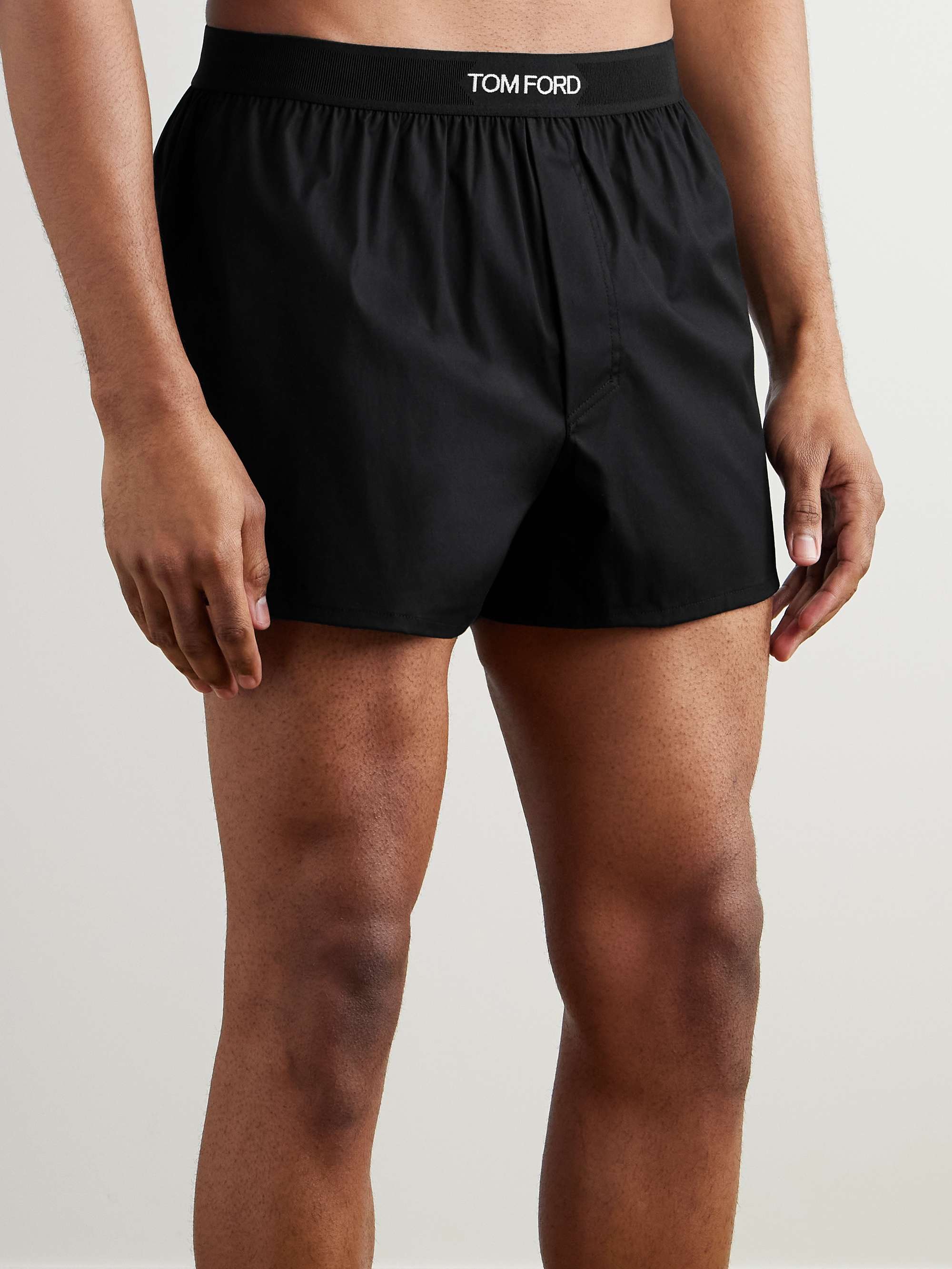 Stretch-Cotton Boxer Shorts view