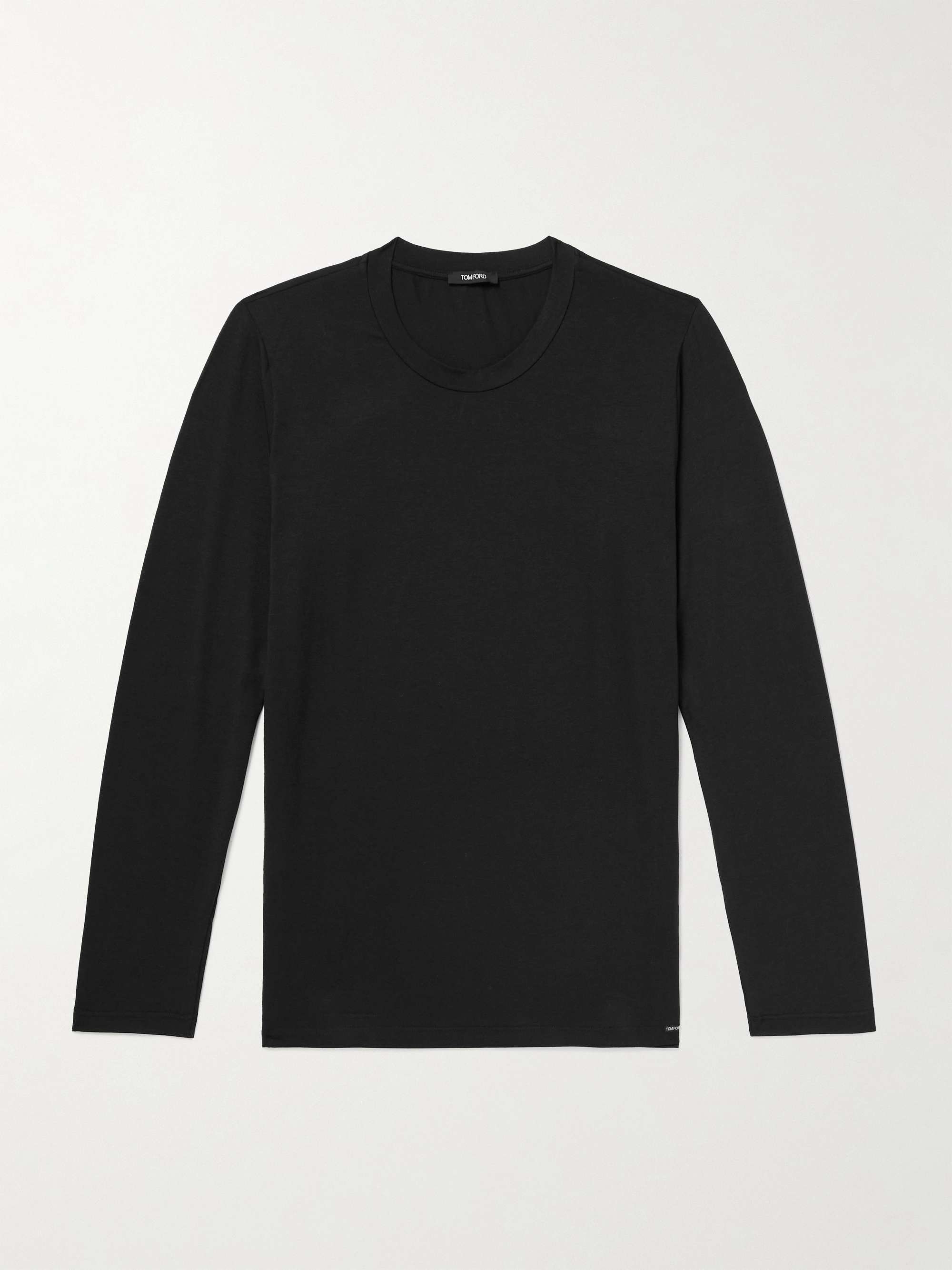 Slim-Fit Stretch Cotton and Modal-Blend Jersey T-Shirt view