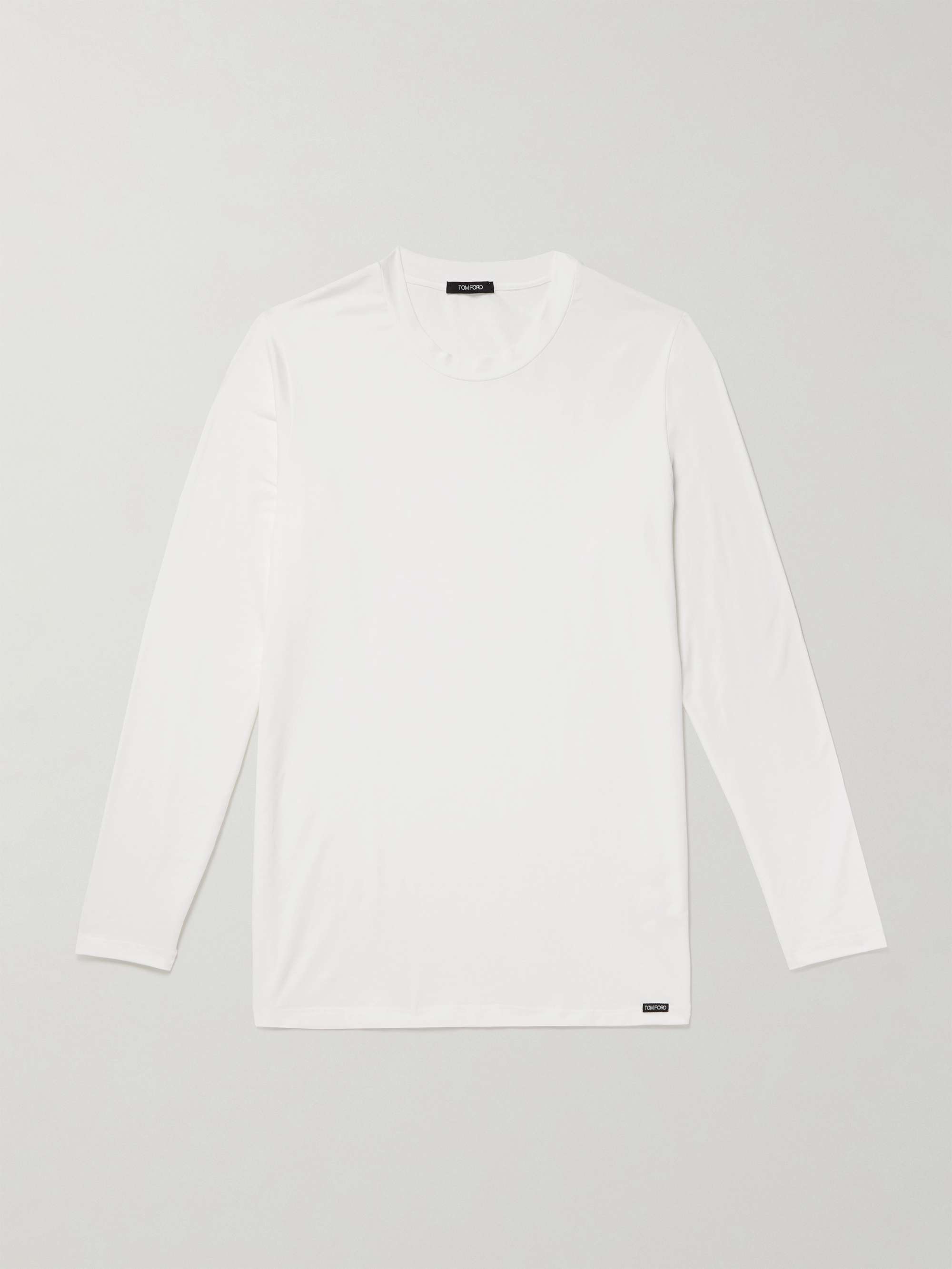 Stretch Cotton and Modal-Blend Jersey T-Shirt view