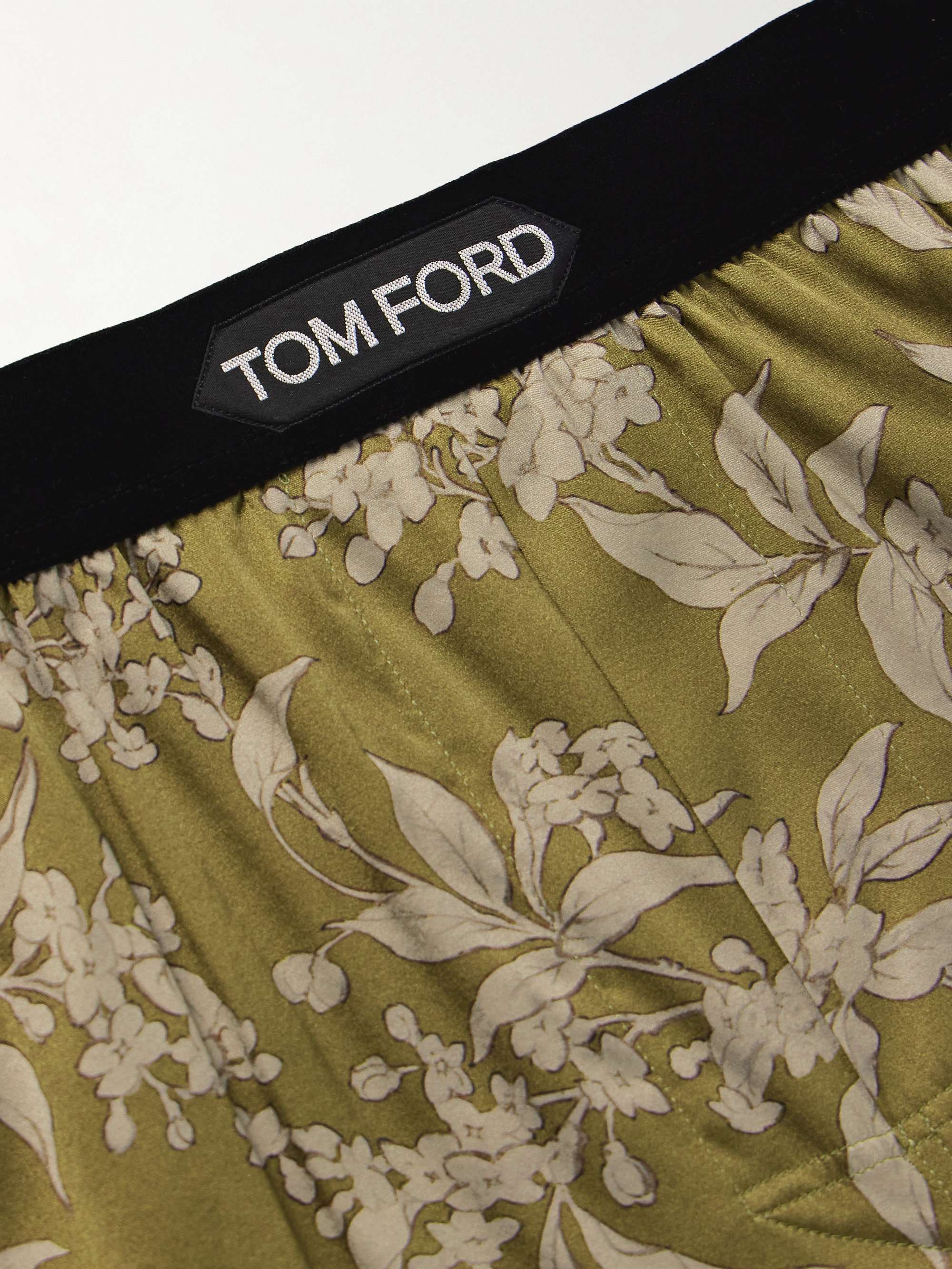 Floral-Print Stretch-Silk Satin Boxers view