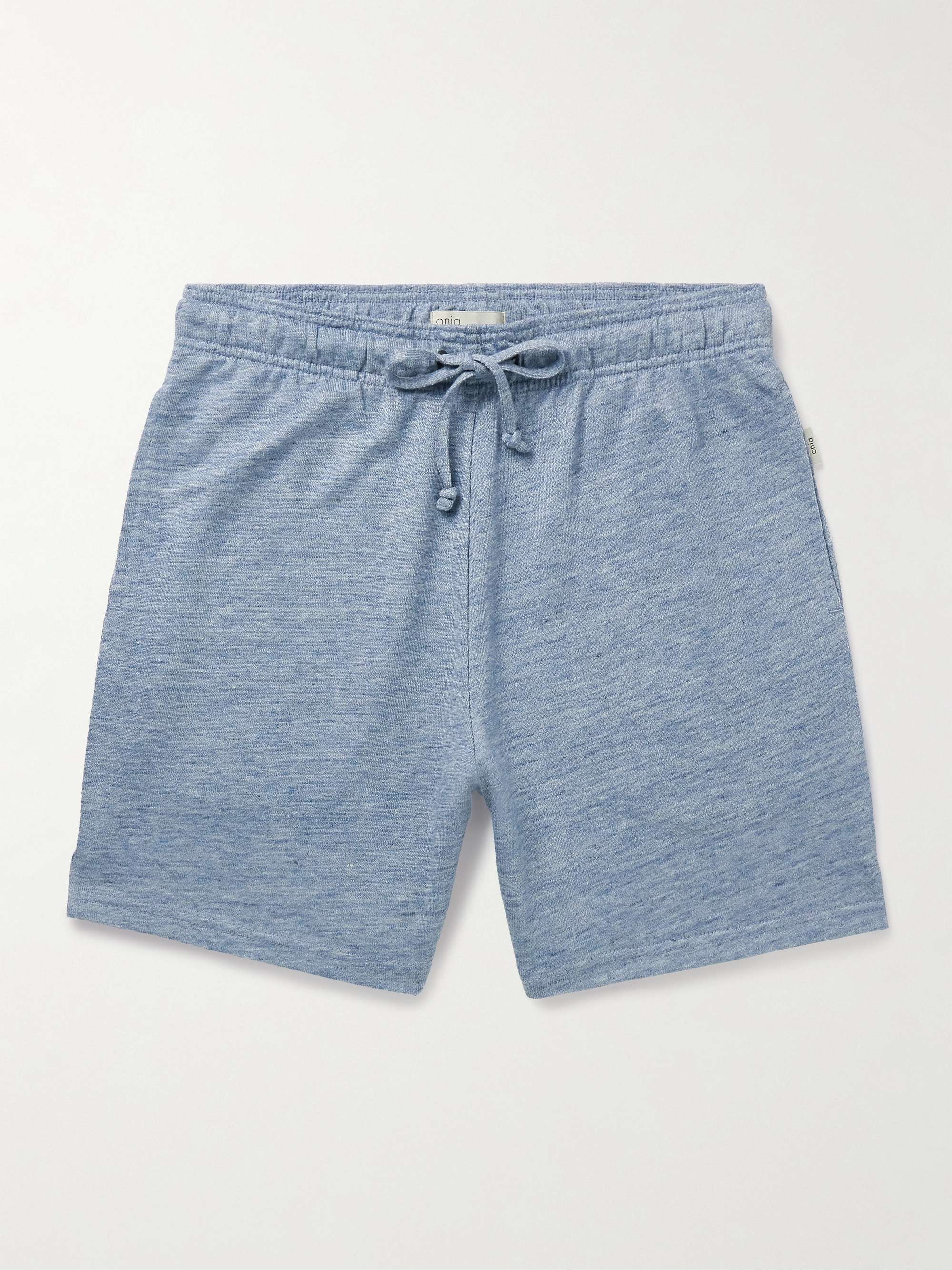 Slim-Fit Straight-Leg Linen and TENCEL™ Lyocell-Blend Drawstring Shorts view