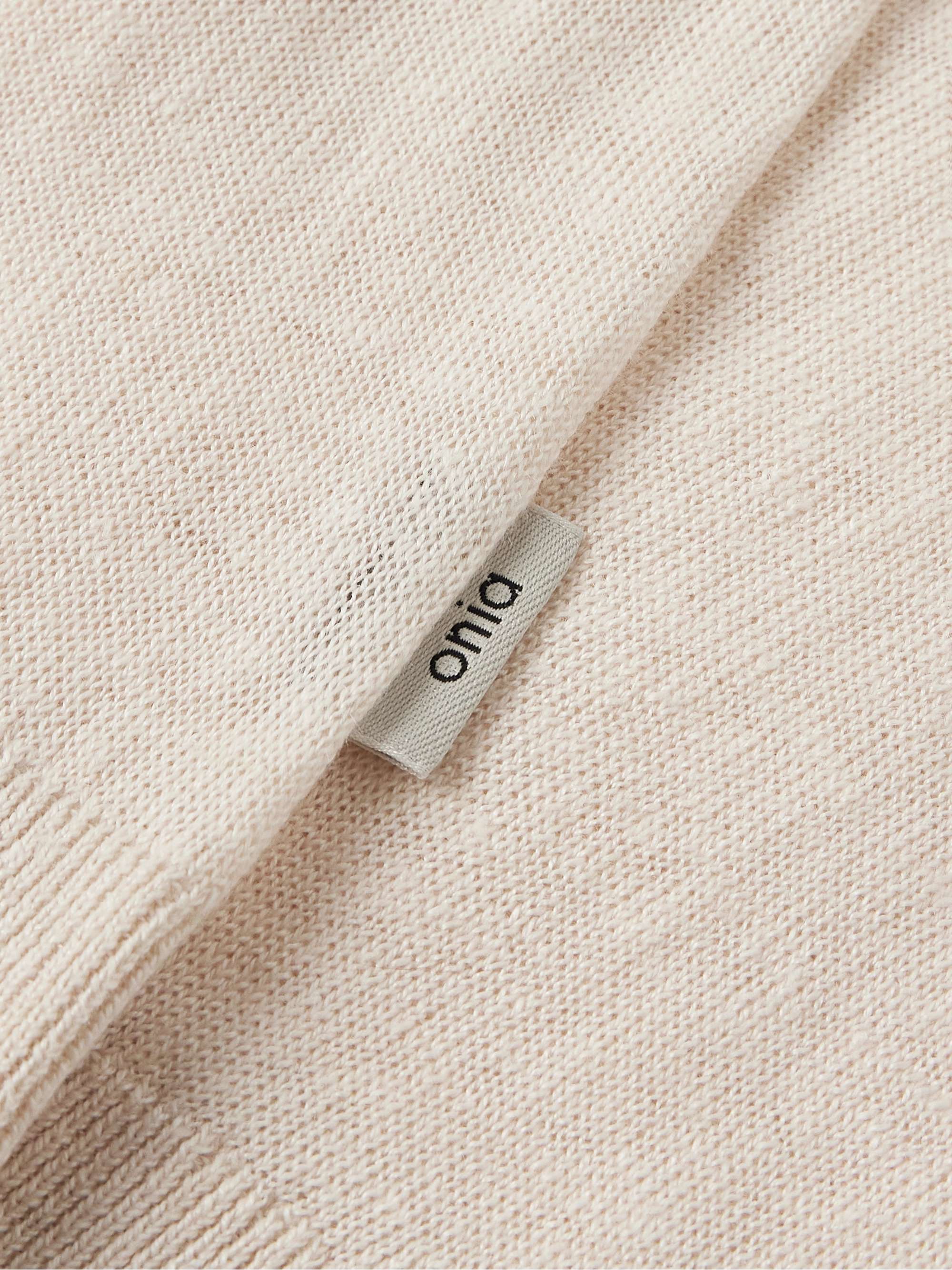 Johnny Two-Tone Linen Polo Shirt view