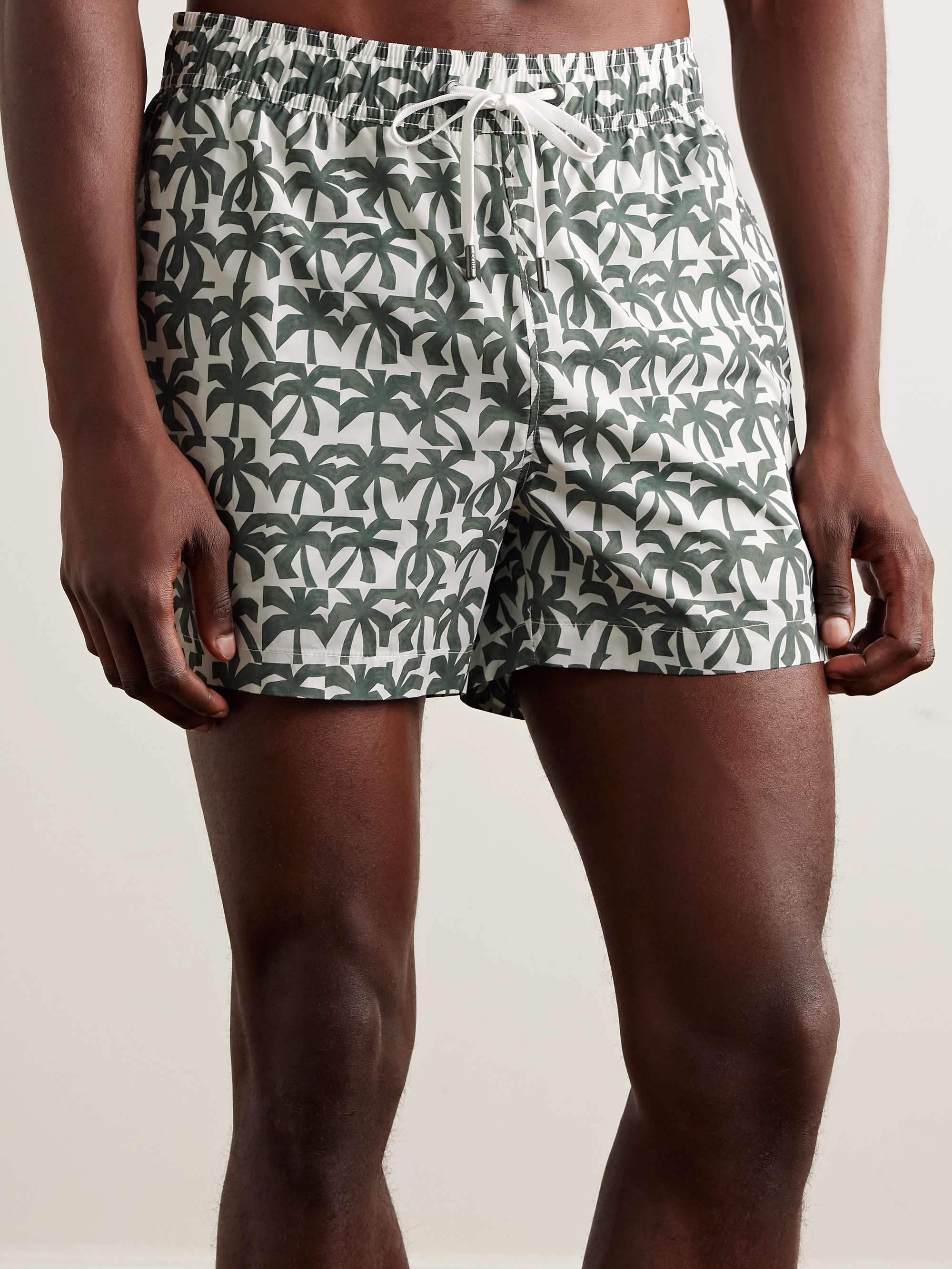 Charles Short-Length Slim-Fit Printed Swim Shorts view