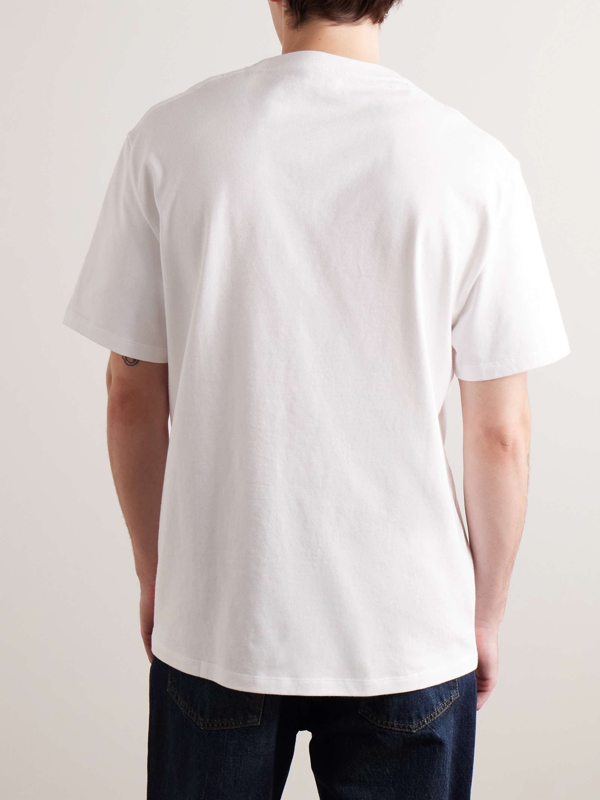 + Suna Fujita Logo-Embroidered Printed Cotton-Jersey T-Shirt view