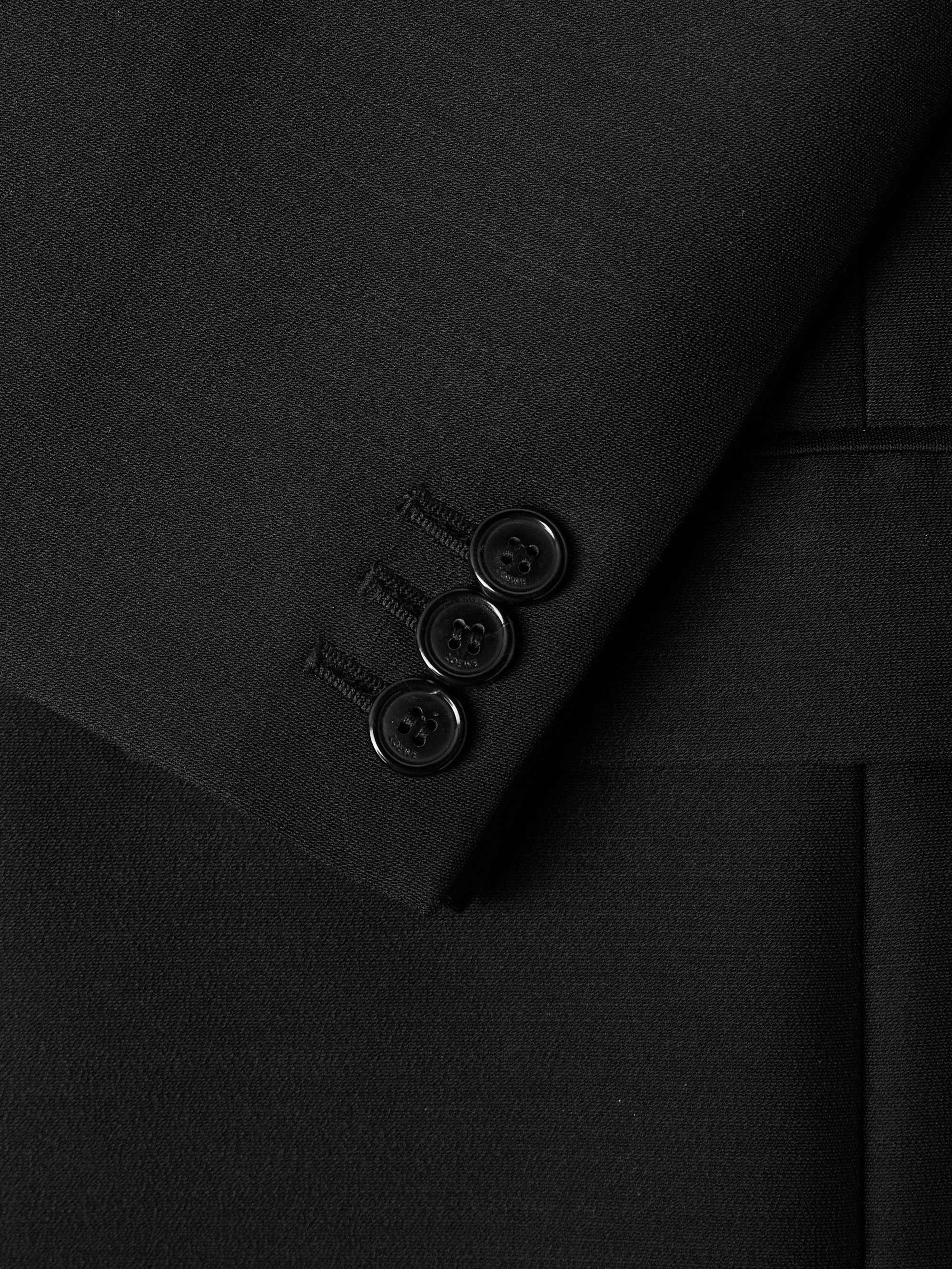 Grain de Poudre Wool and Silk-Blend Blazer view