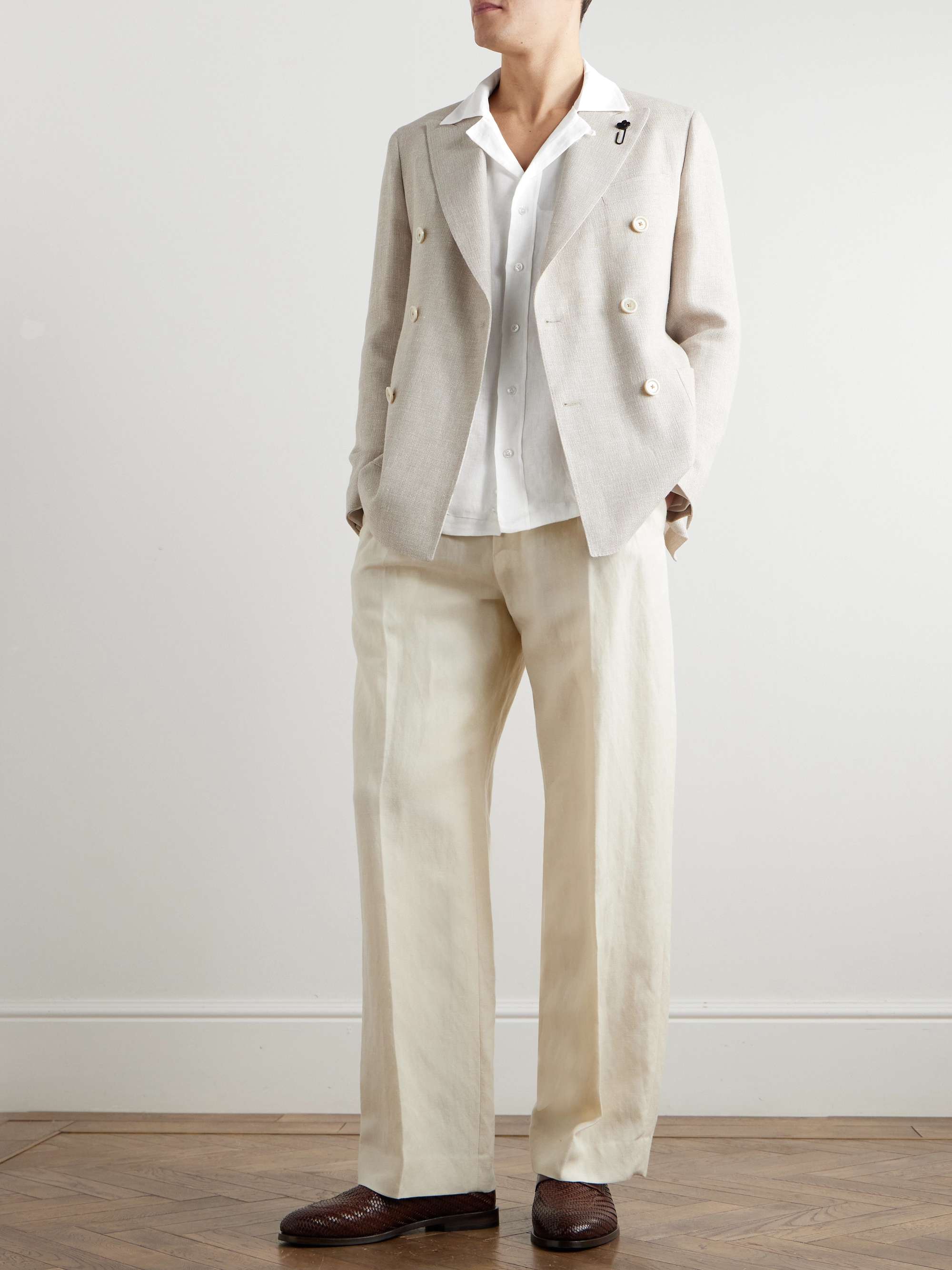 Paul Camp-Collar Linen Shirt view