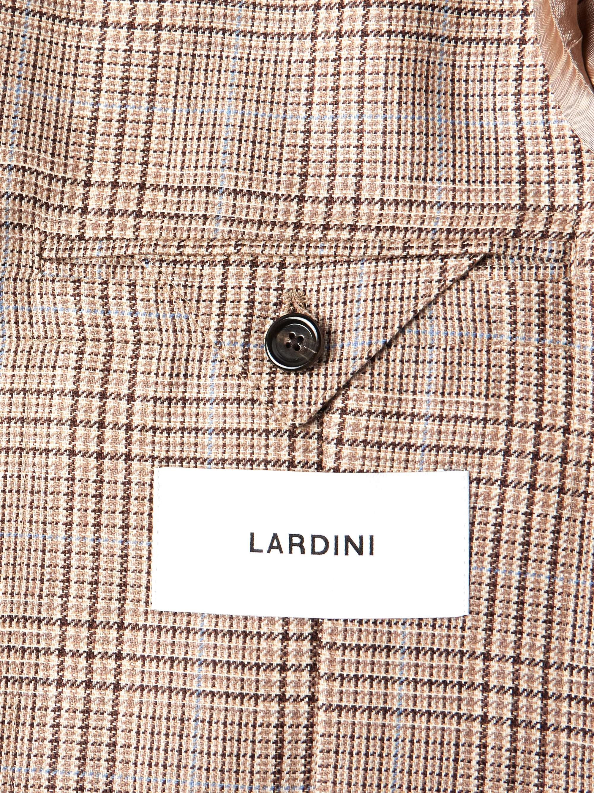 Prince of Wales Checked Wool and Linen-Blend Blazer view