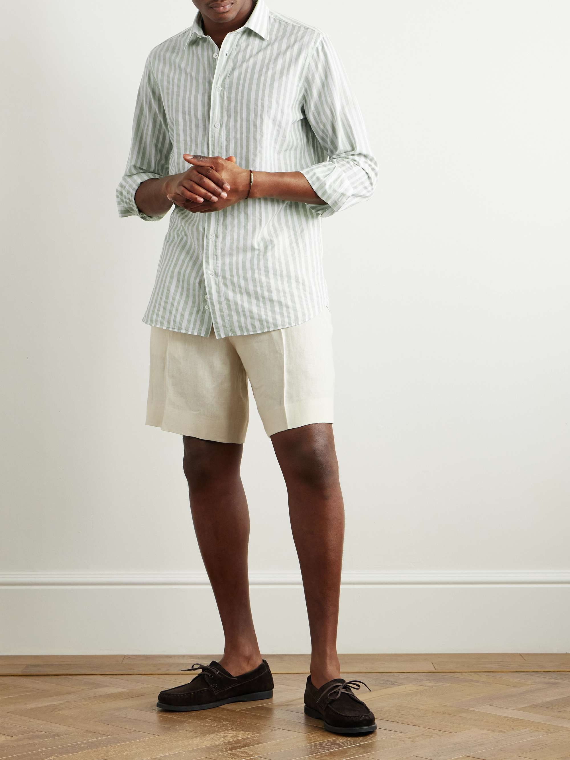 Dante Striped Cotton Shirt view