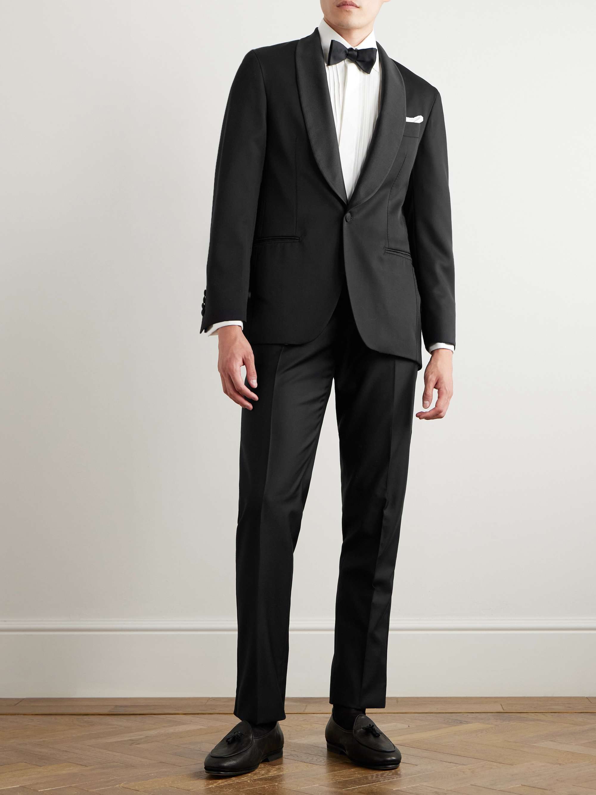 Grosgrain-Trimmed Wool Tuxedo Jacket view