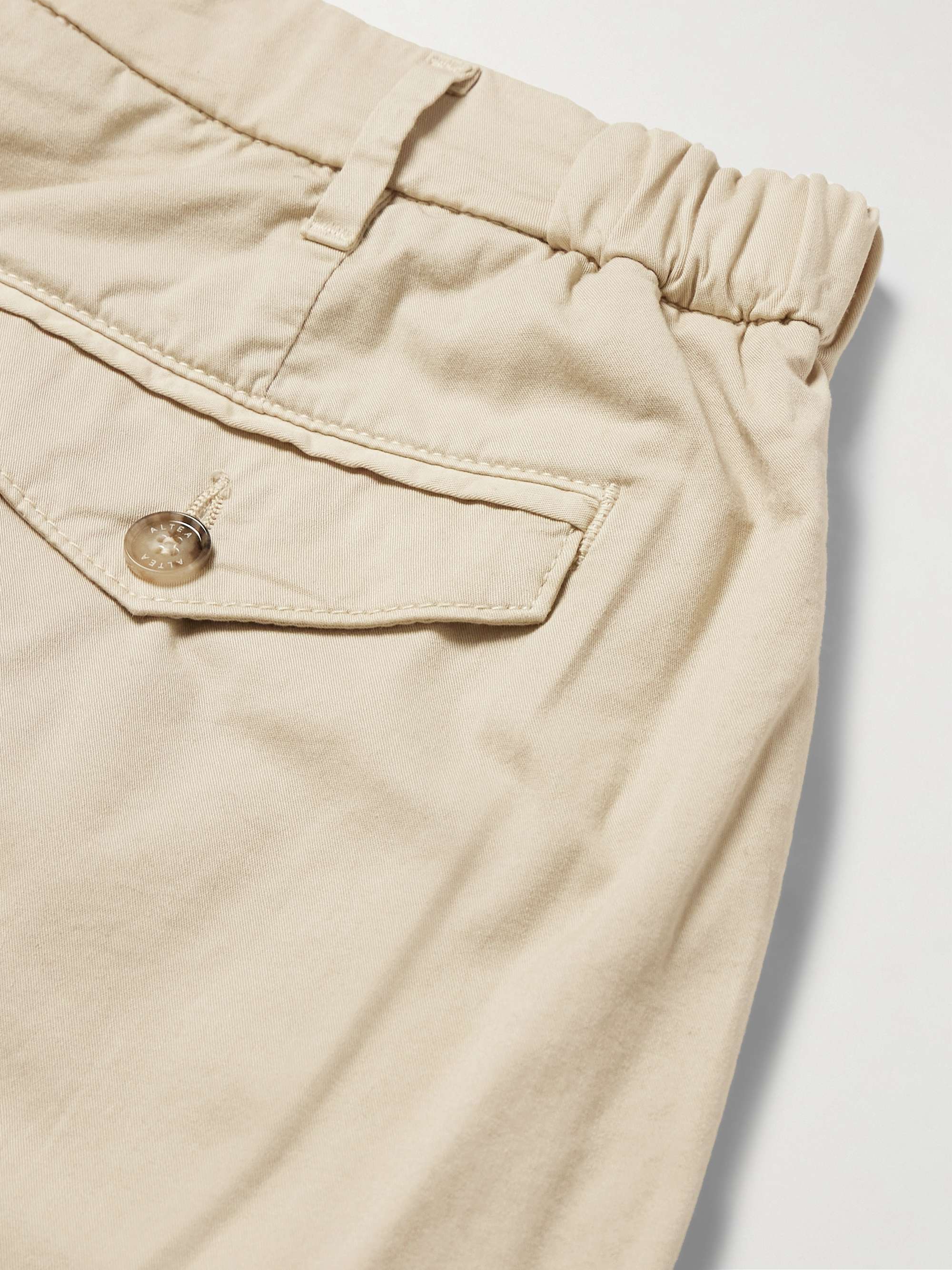 Dumbo Straight-Leg Cotton-Blend Gabardine Trousers view