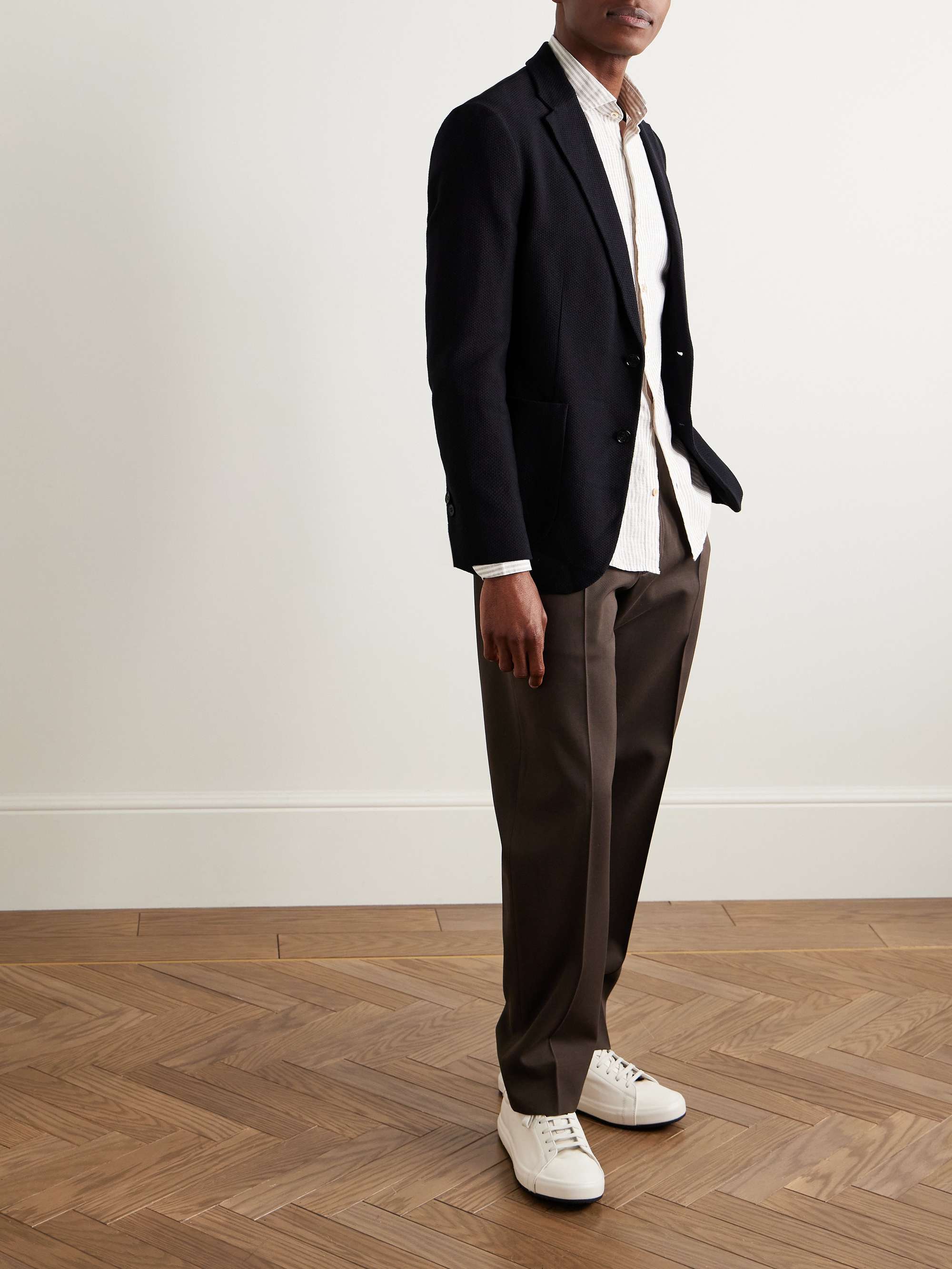 Aston Slim-Fit Cotton-Piqué Blazer view