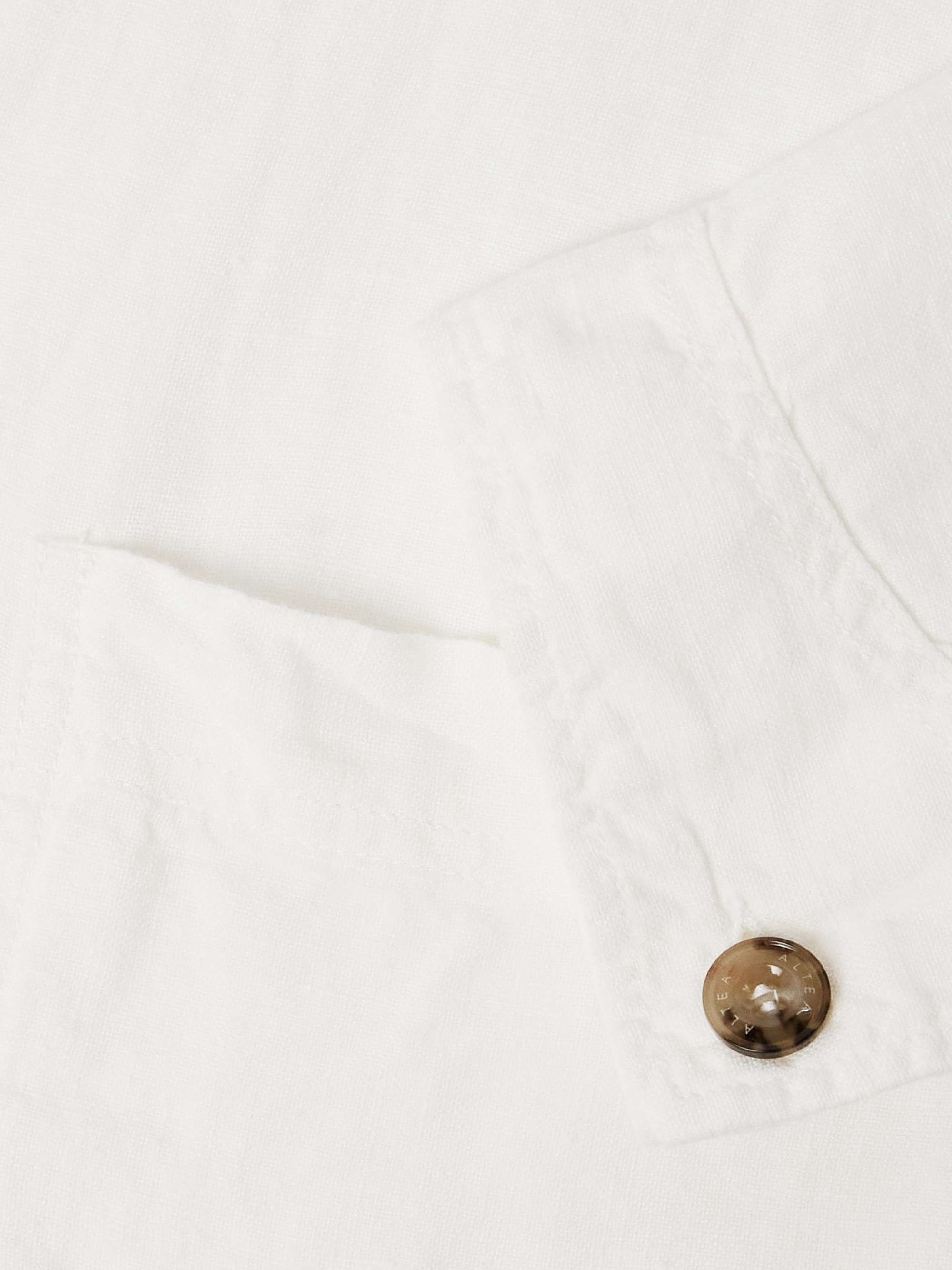Constantin Garment-Dyed Linen Overshirt view