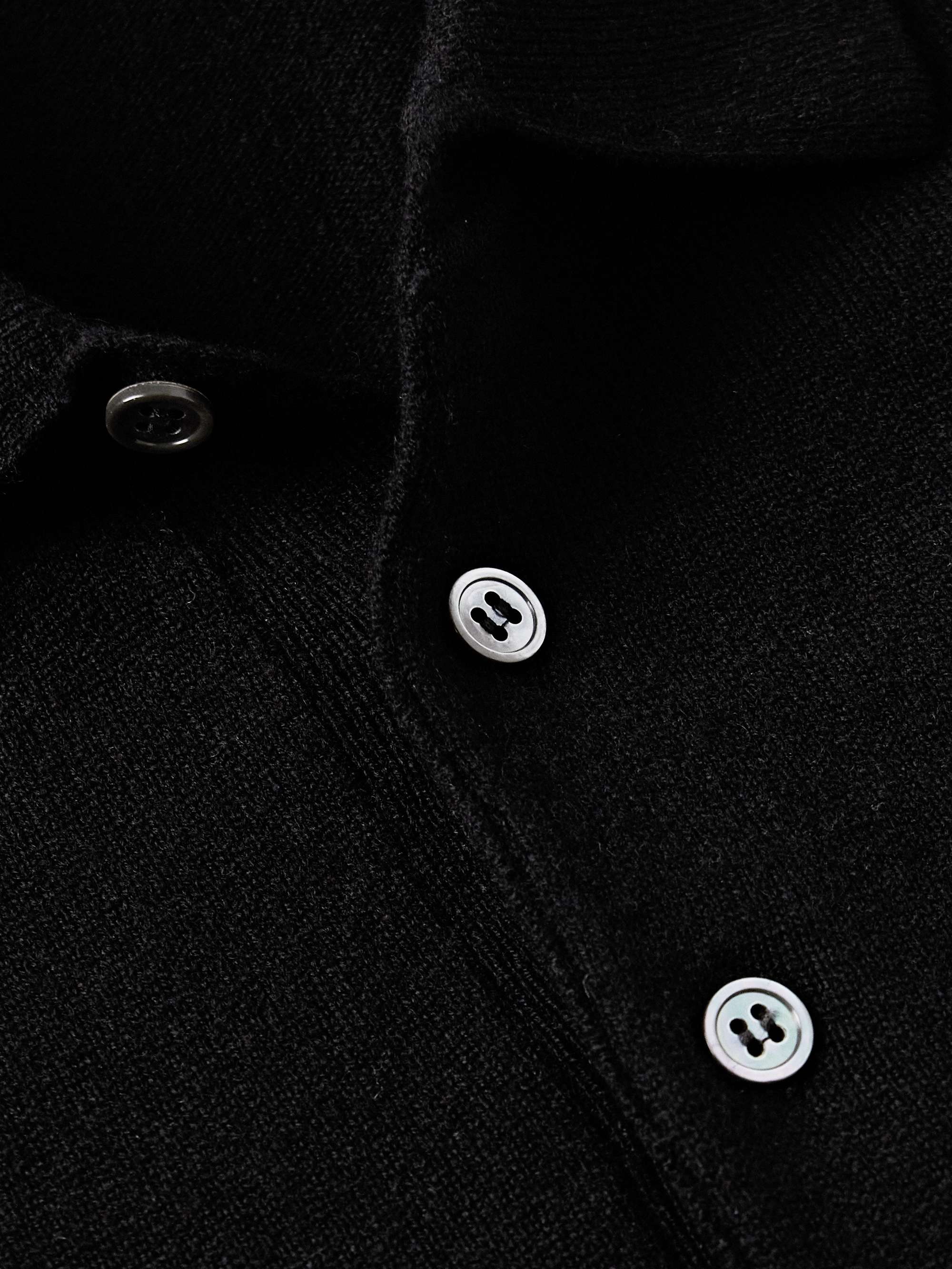Wool and Cashmere-Blend Polo Shirt view