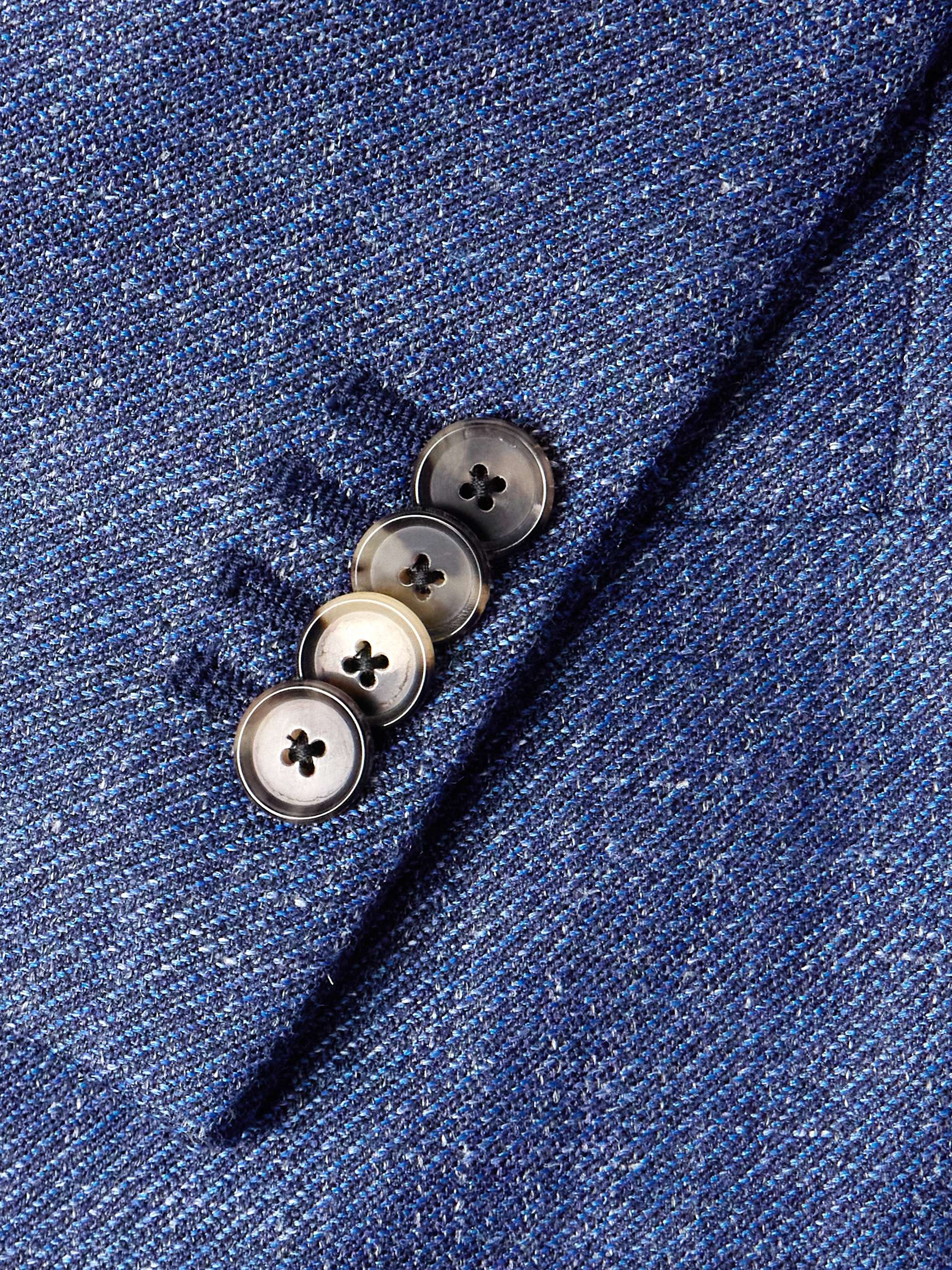Wool, Silk and Linen-Blend Blazer view