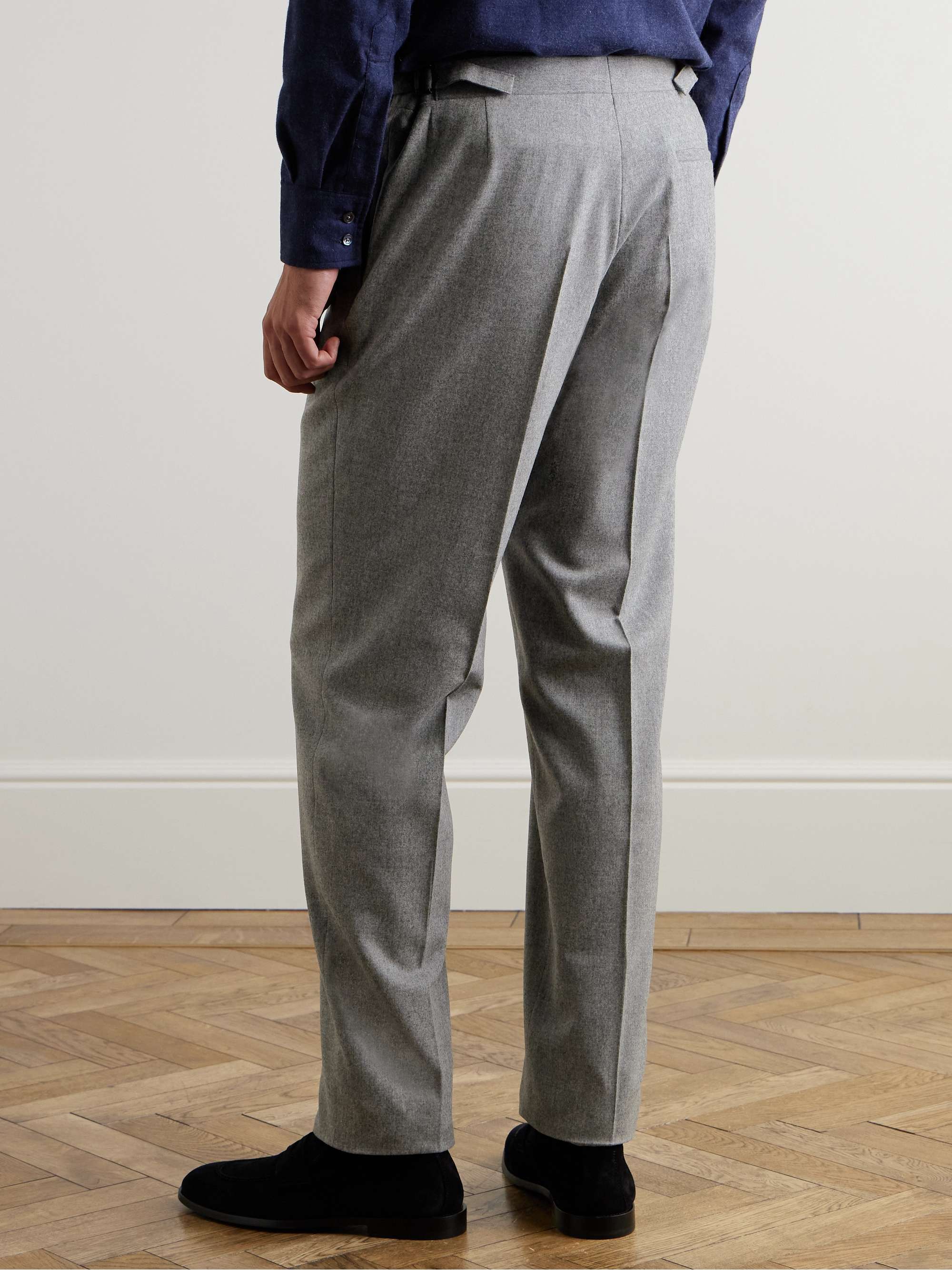 Chapman Slim-Fit Wool-Blend Flannel Trousers view