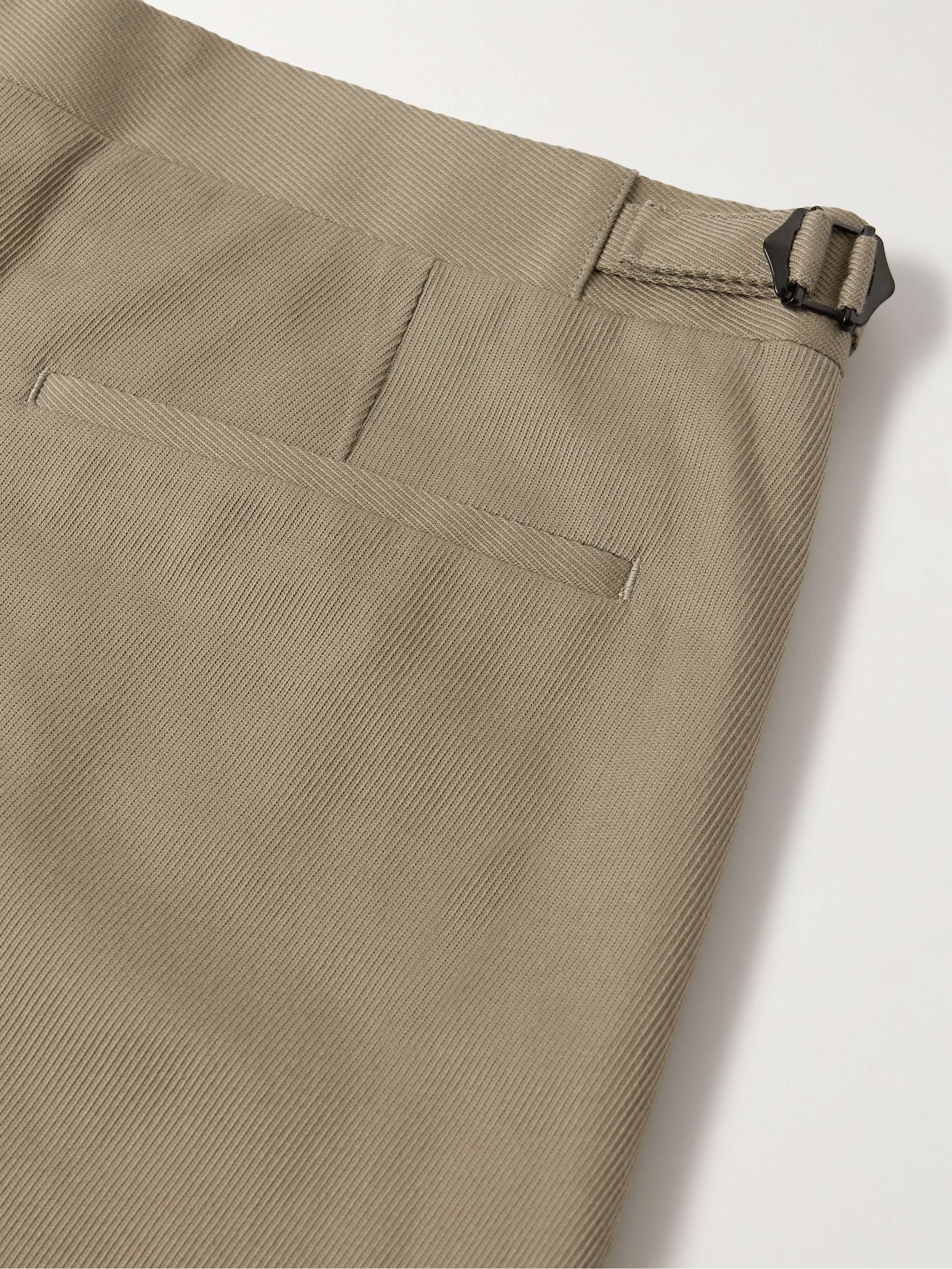 Chapman Slim-Fit Straight-Leg Cotton and Cashmere-Blend Twill Trousers view