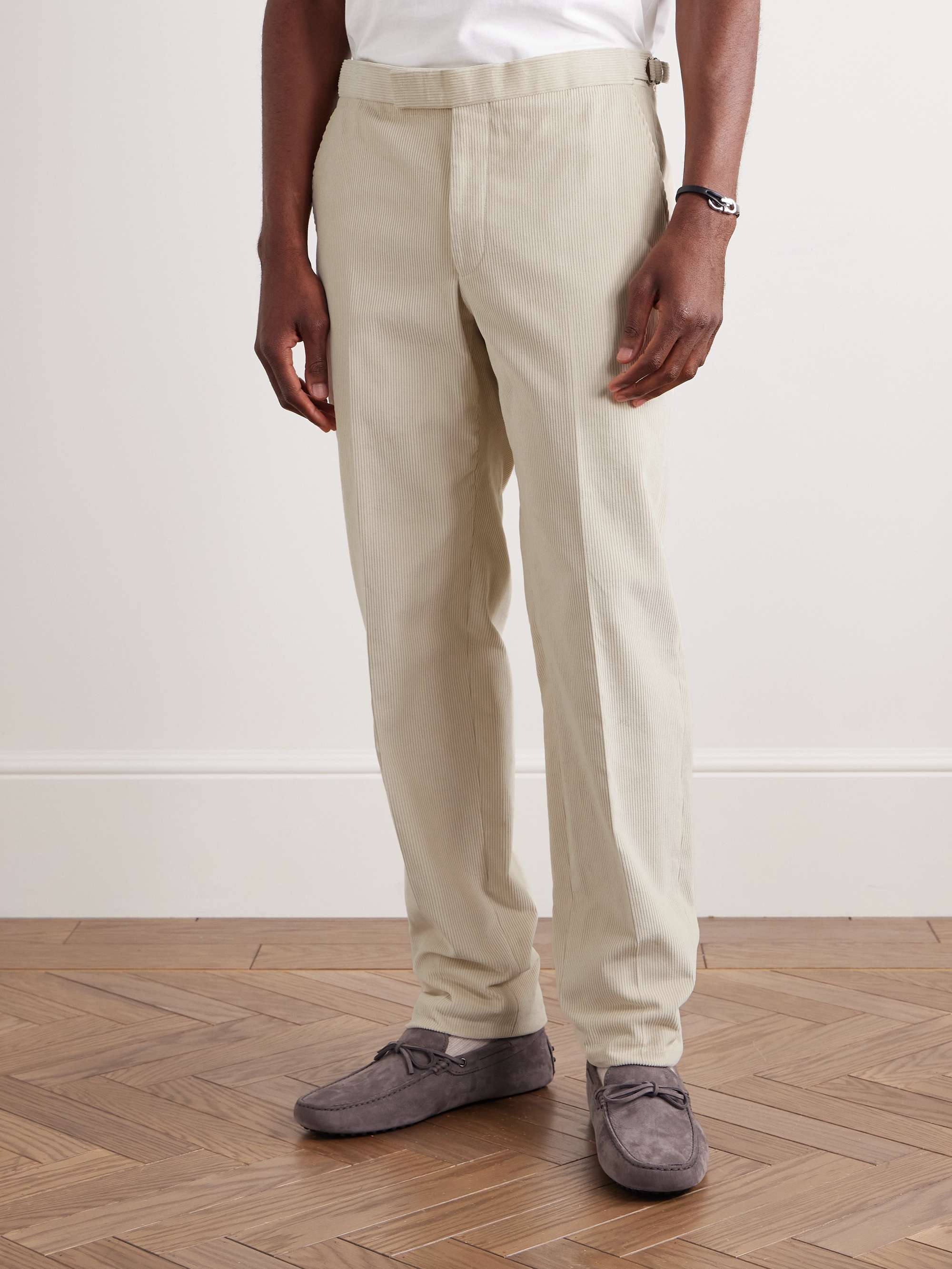 Chapman Slim-Fit Straight-Leg Cotton-Corduroy Suit Trousers view