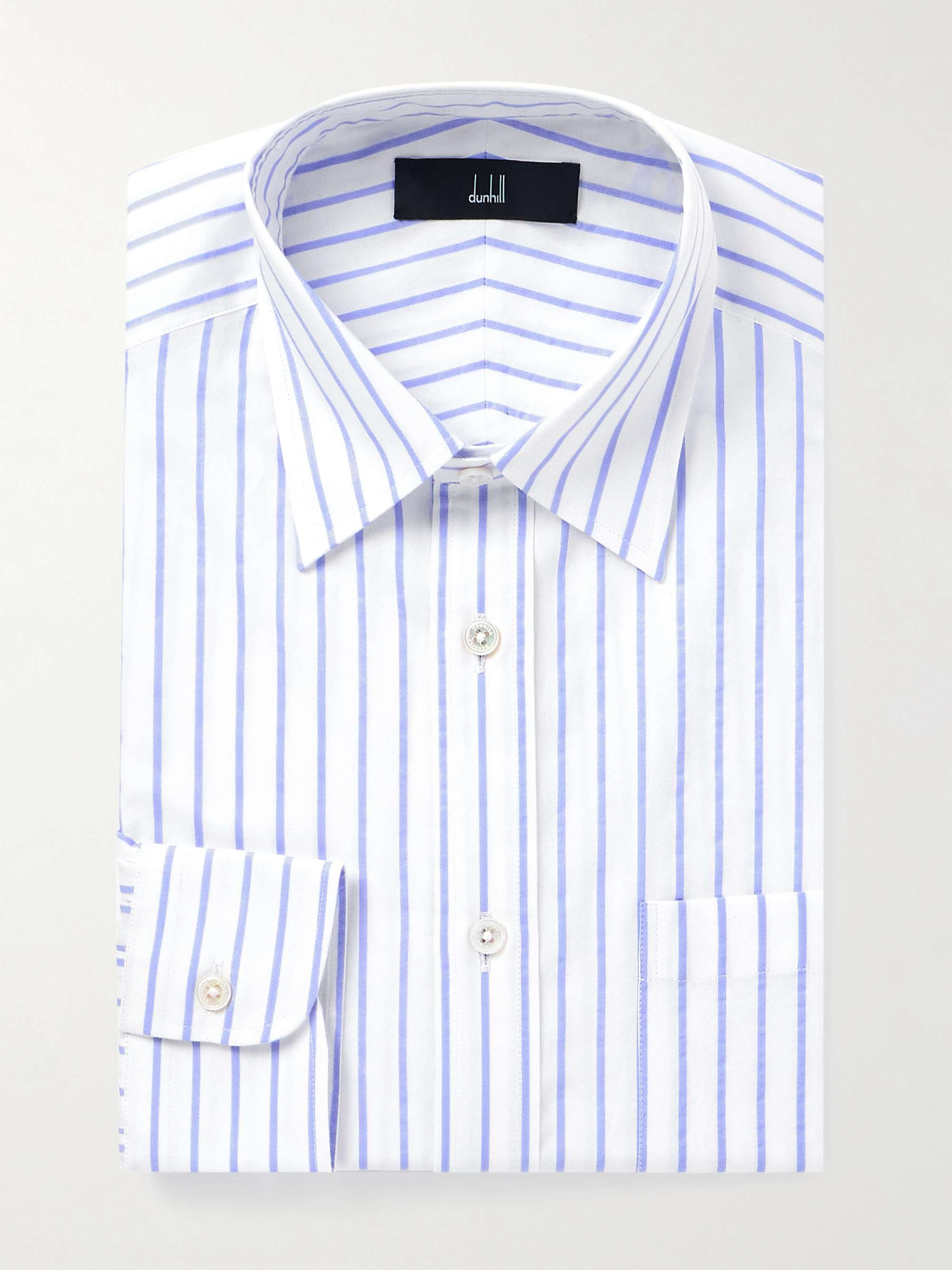 Striped Textured-Cotton Shirt view
