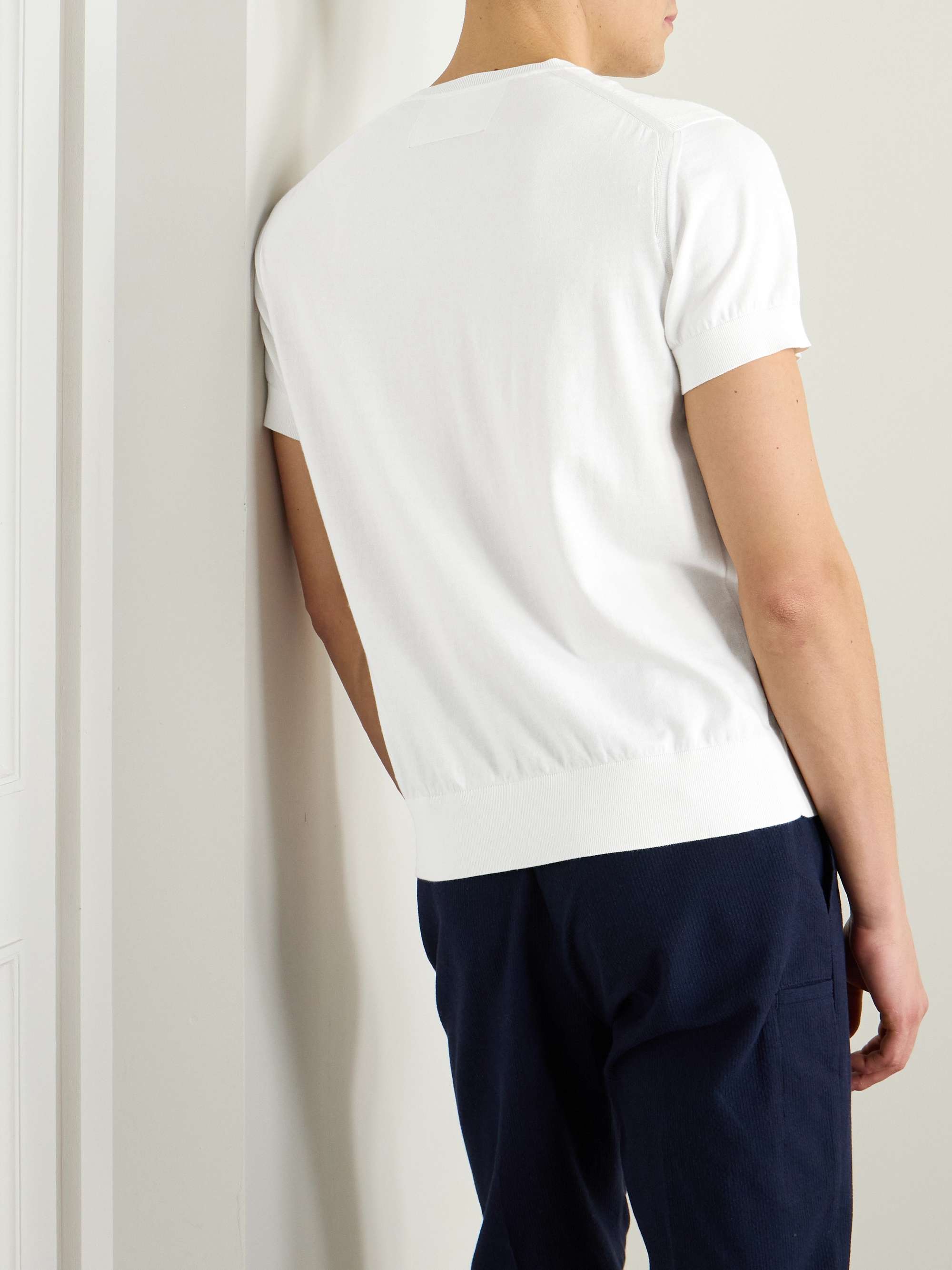 Slim-Fit Sea Island Cotton T-Shirt view
