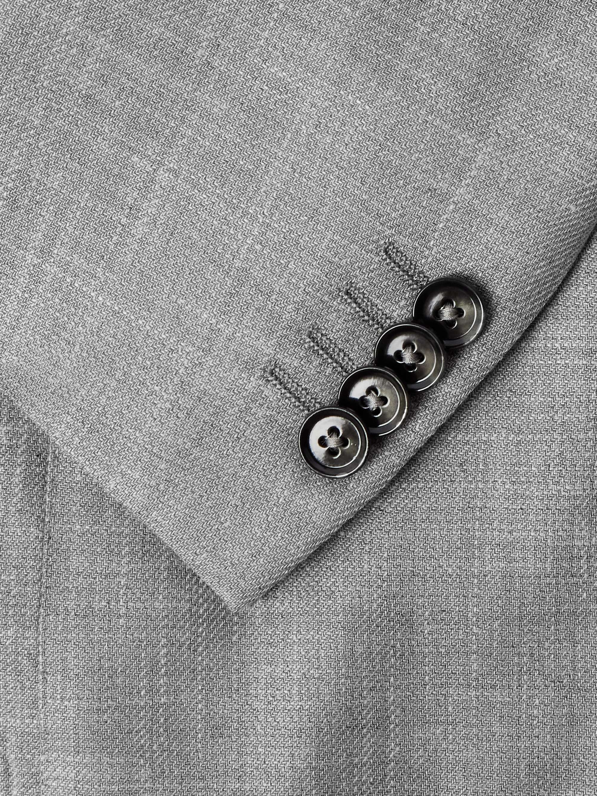 Riviera Slim-Fit Wool, Silk and Linen-Blend Suit Jacket view