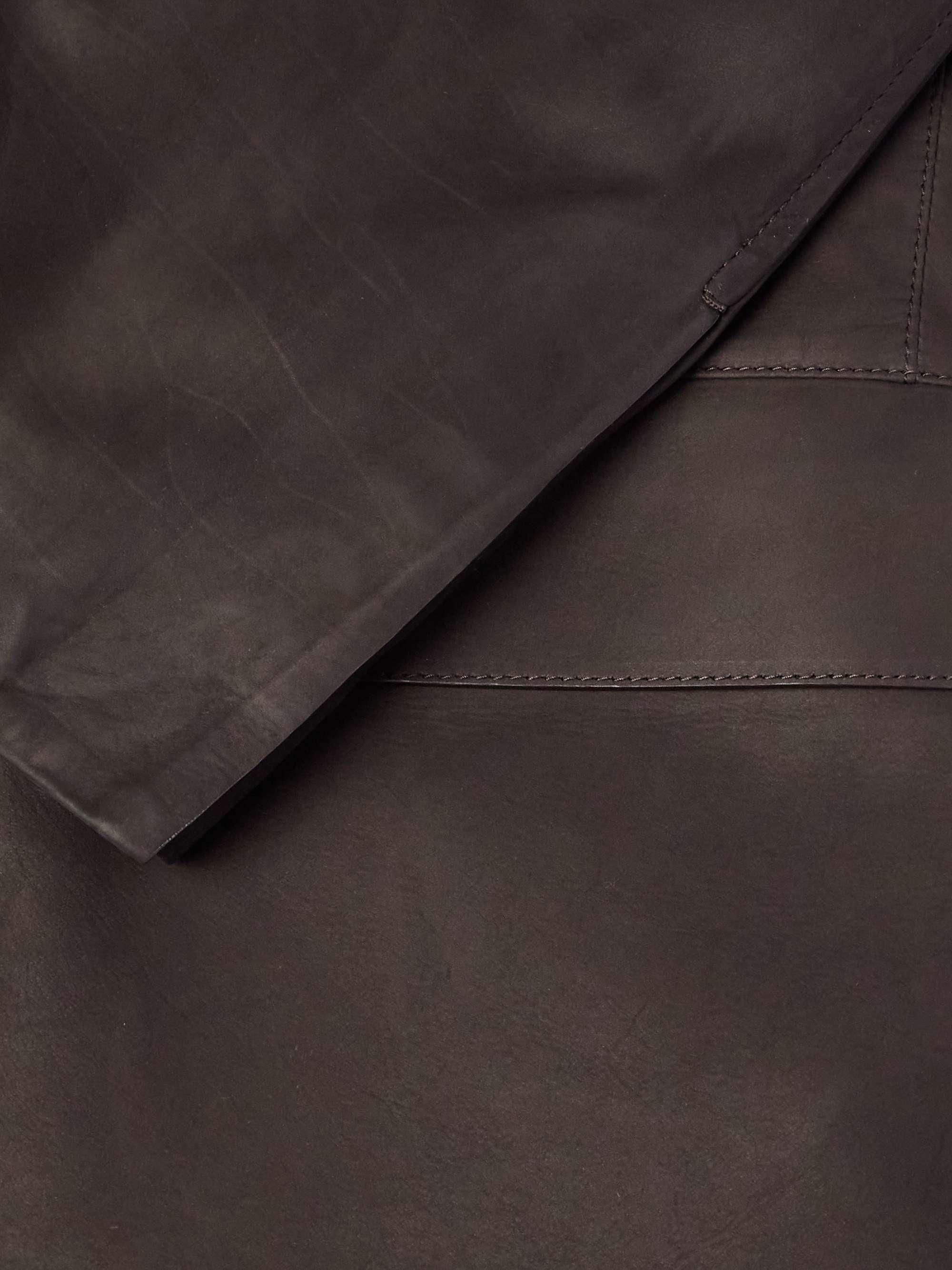 Nehru-Collar Nubuck Jacket view