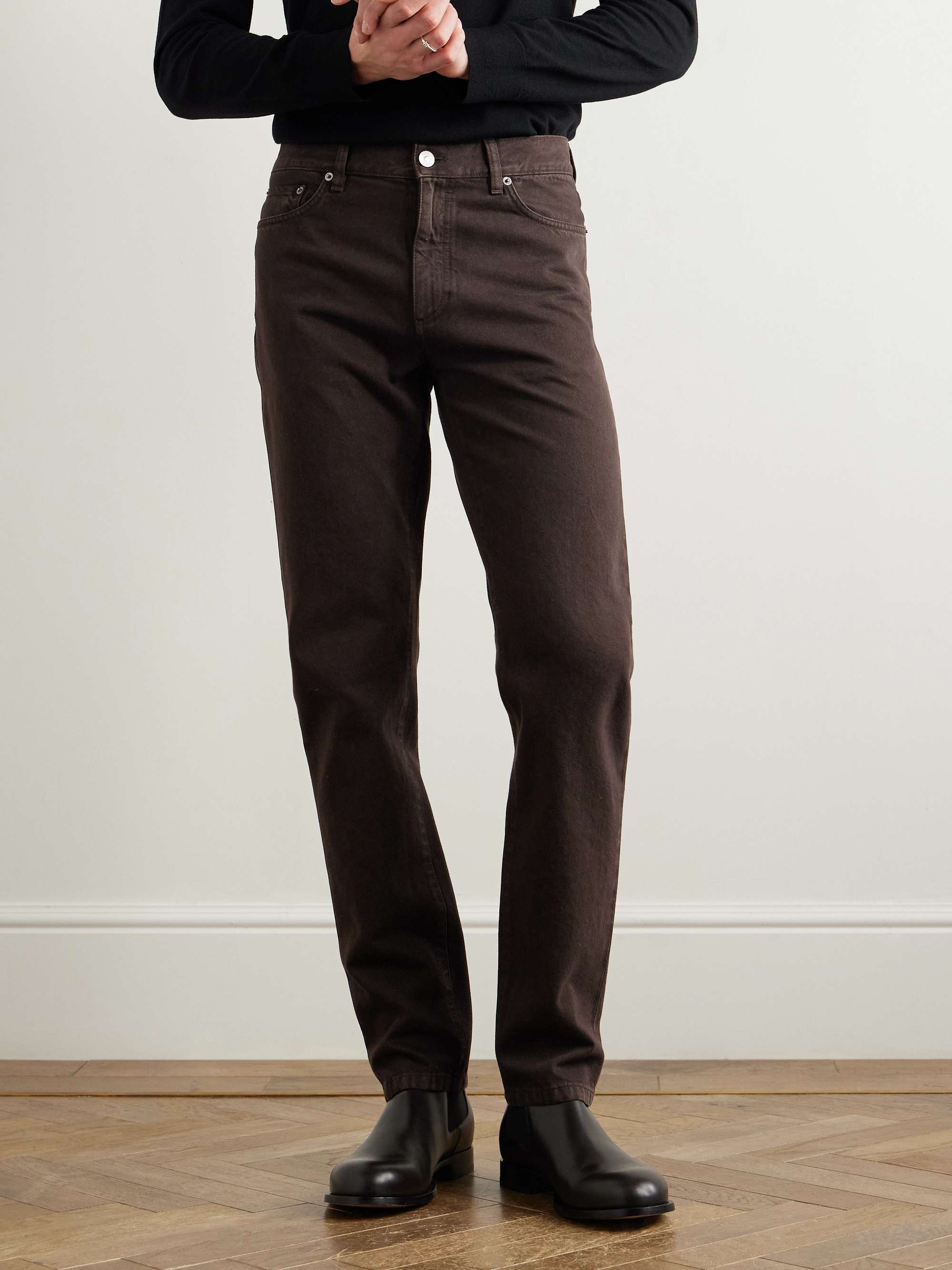 City Slim-Fit Straight-Leg Jeans view