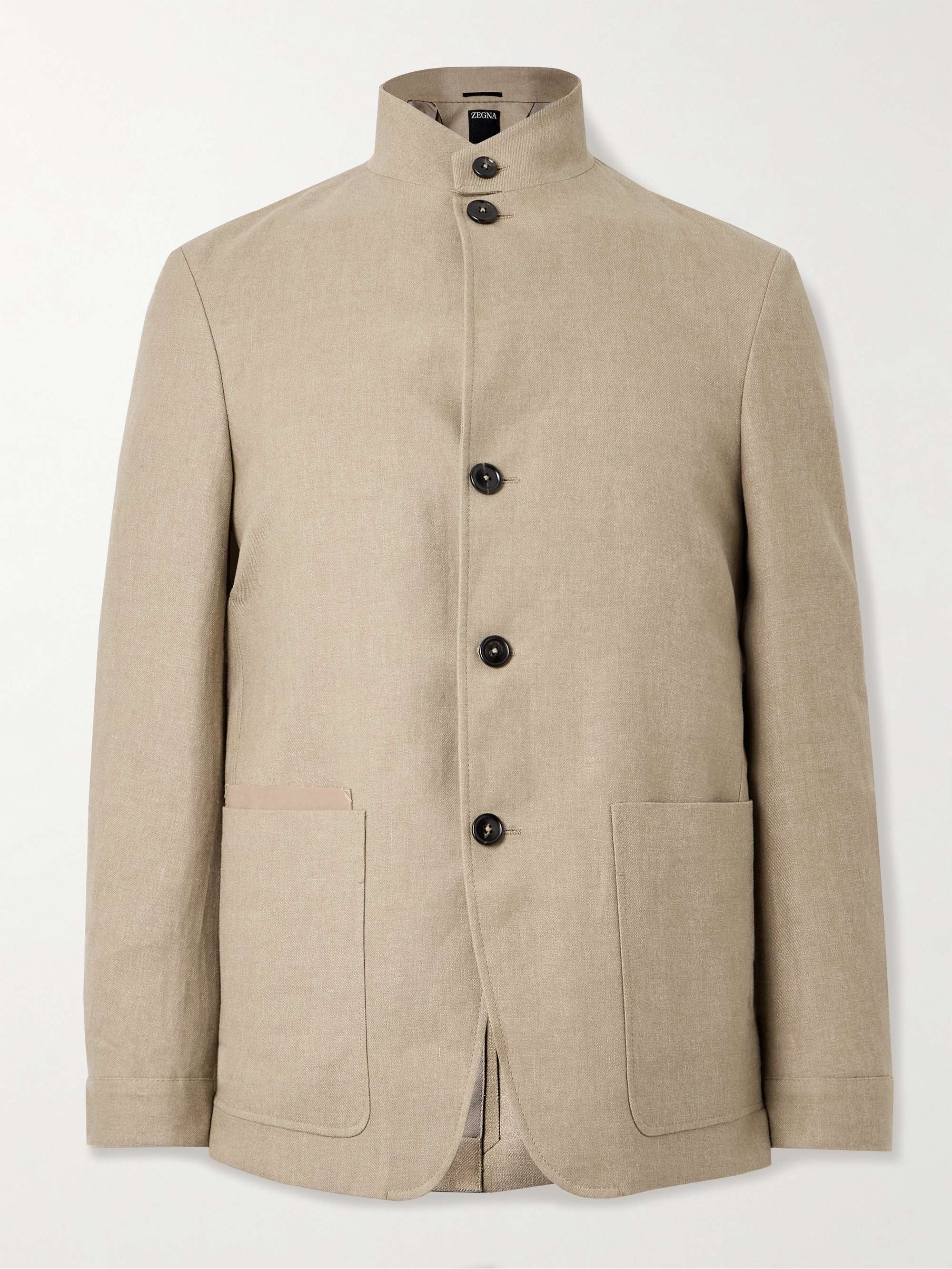 Il Conte Linen and Wool-Blend Jacket view