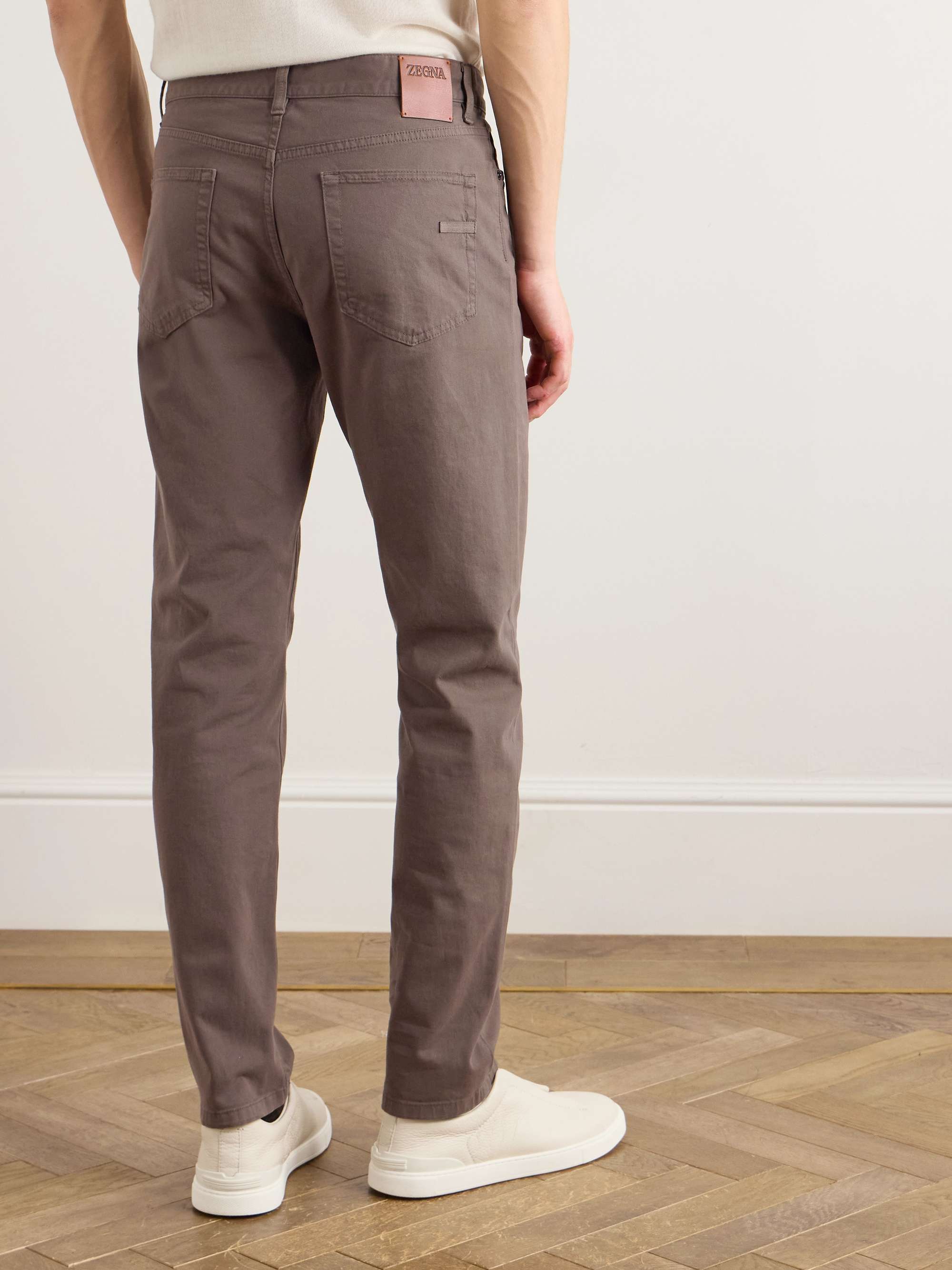 City Slim-Fit Garment-Dyed Jeans view
