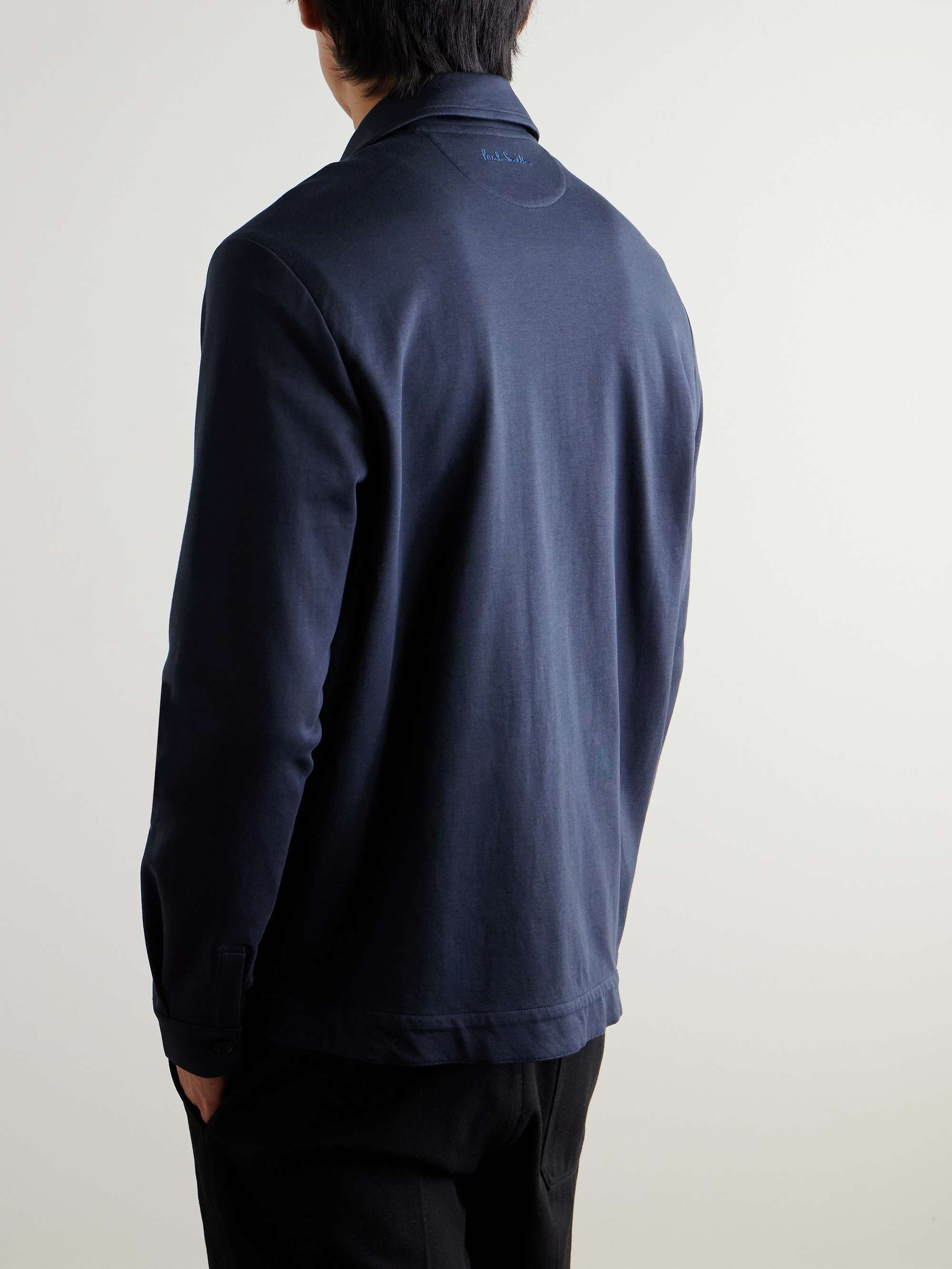 Cotton-Blend Jersey Overshirt view