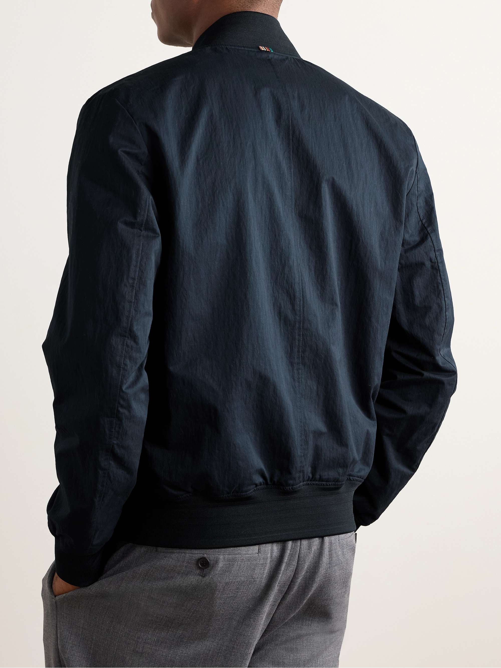 Reversible Coated Nylon-Blend Bomber Jacket view