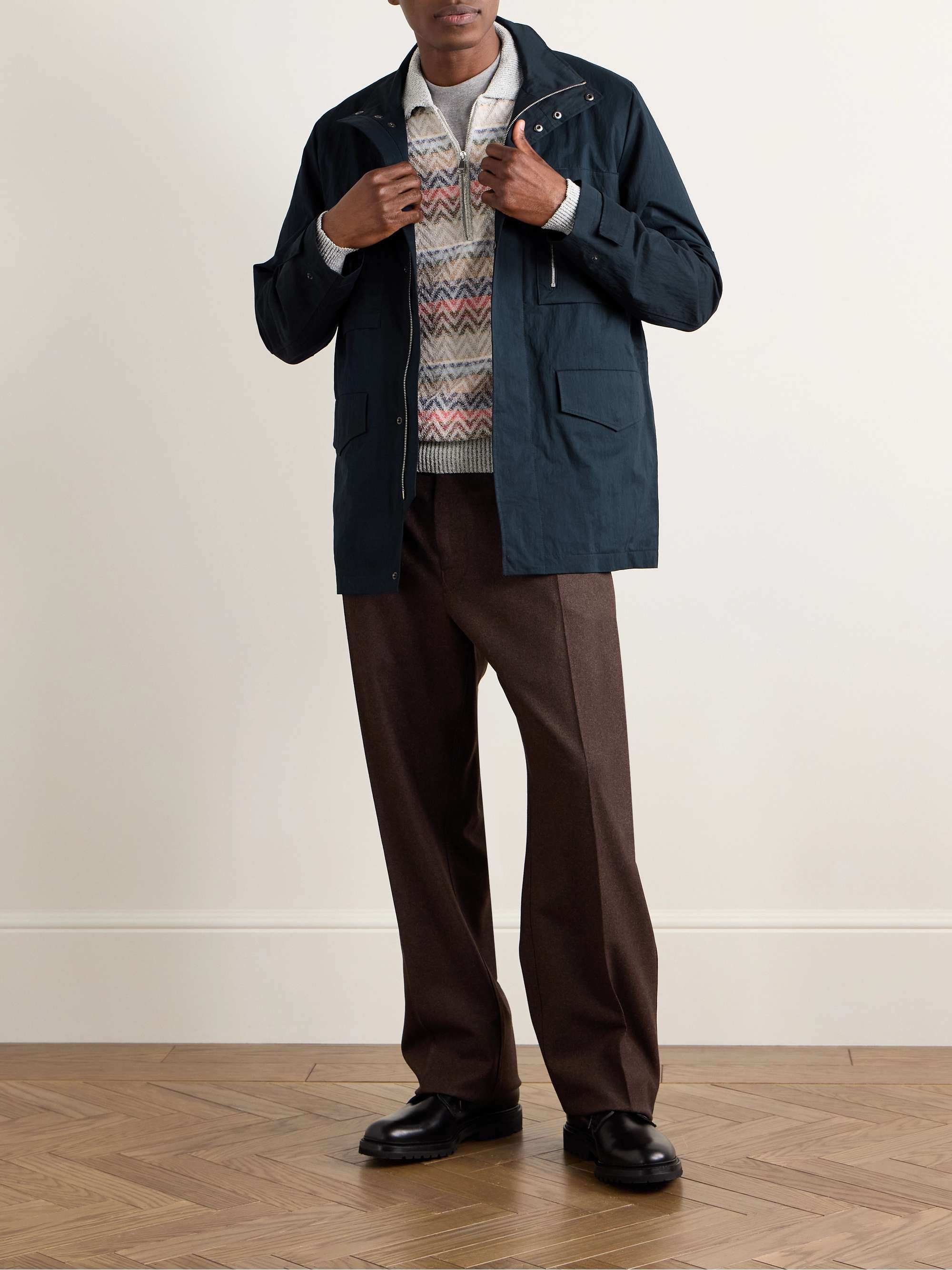 Coated Nylon-Blend Field Jacket view
